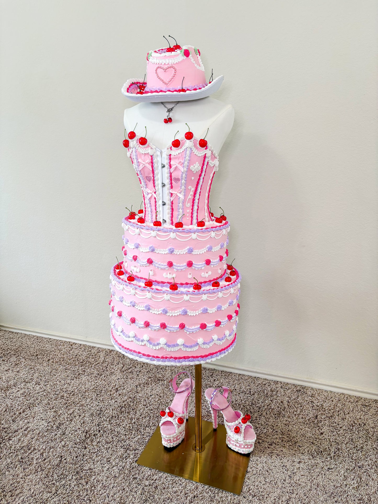 Fake Cake Tiered Skirt and Corset