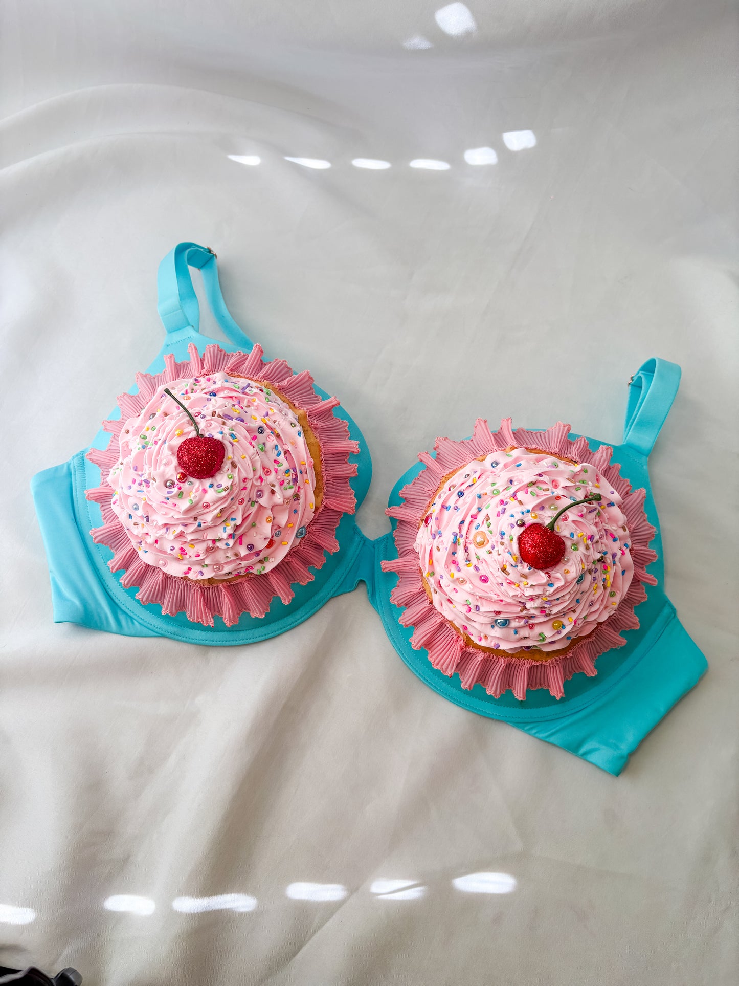 Customizable Dessert Bras - Cake Bra, Blueberry Pie Bra, Cherry Pie Bra, Ice Cream Cone Bra, Cupcake Bra