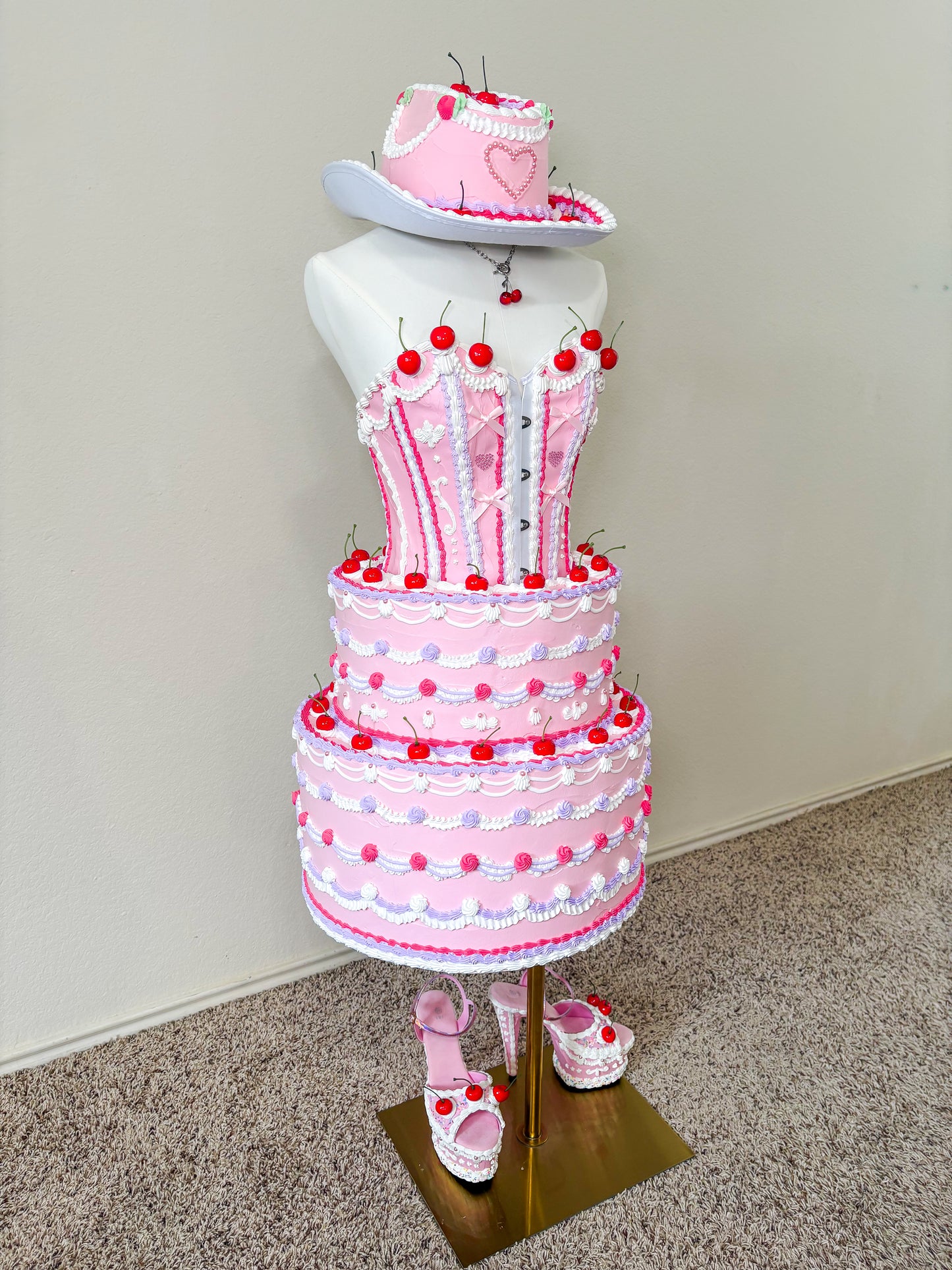 Fake Cake Tiered Skirt and Corset