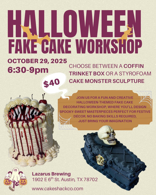 Halloween Fake Cake Workshop
