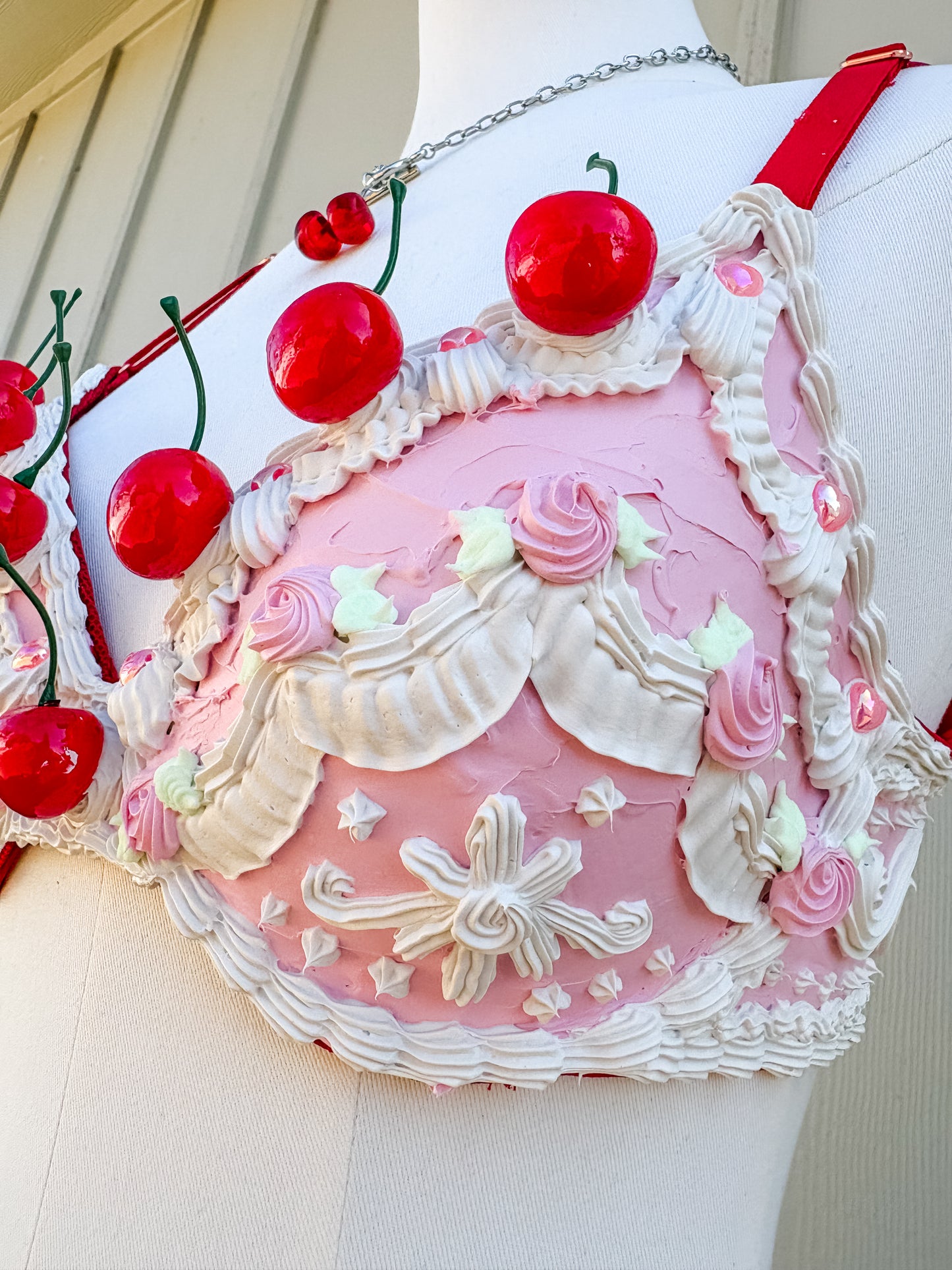 Cherry Cake Bra and Shorts Set - Rental Outfit