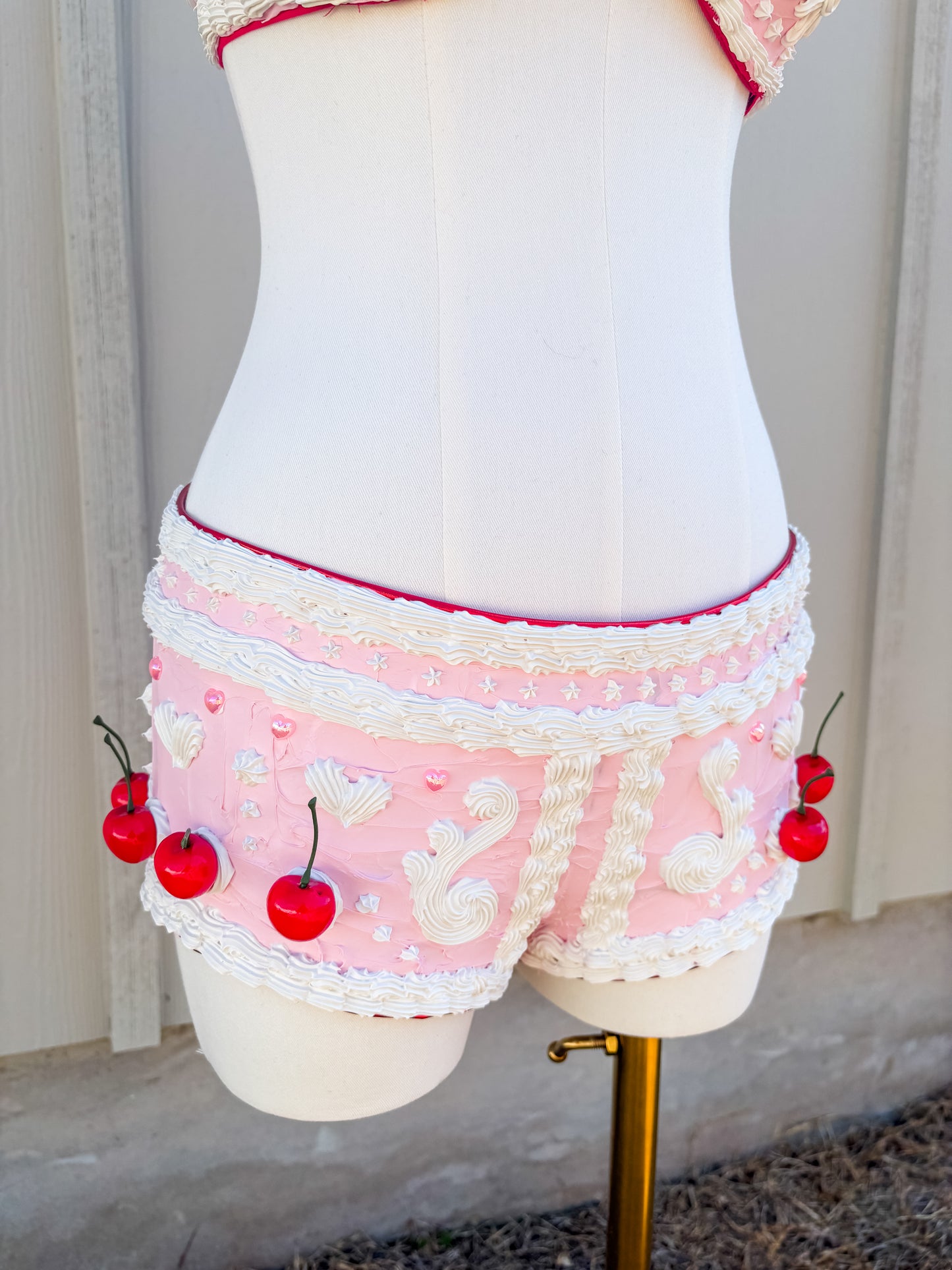 Cherry Cake Bra and Shorts Set - Rental Outfit