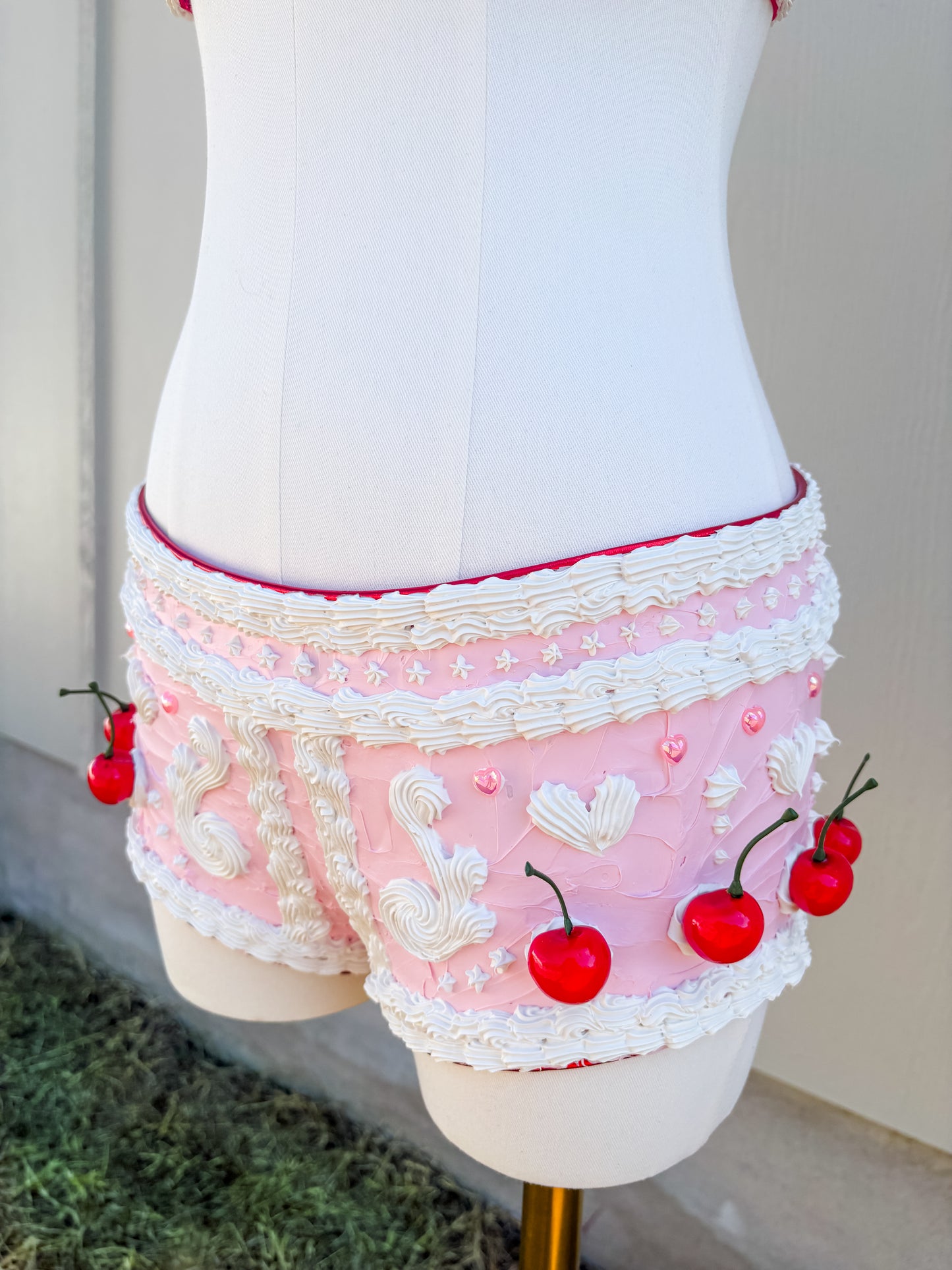 Cherry Cake Bra and Shorts Set - Rental Outfit