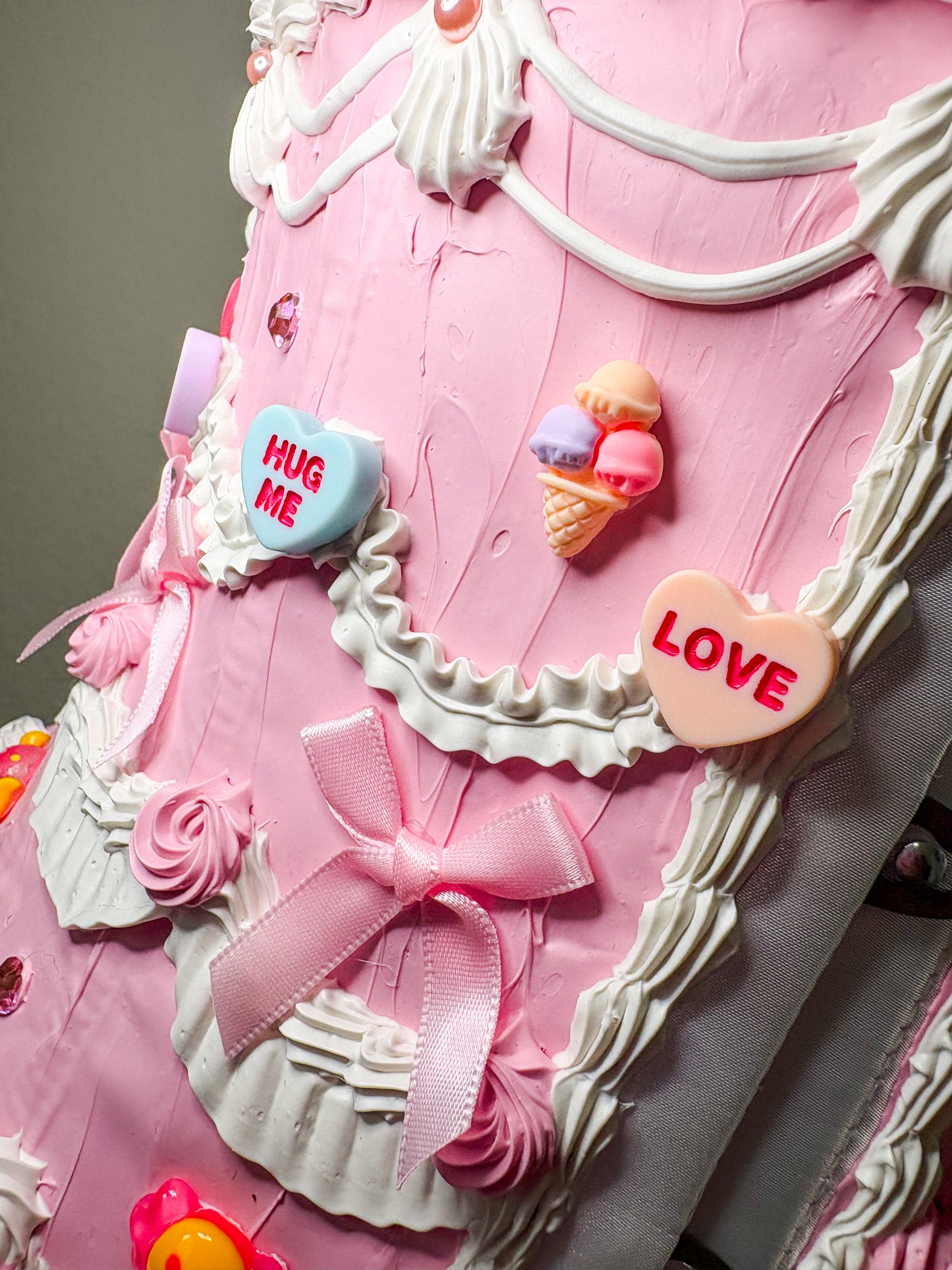 Cherry and Candy Cake Couture Set – Pink Cake Waist Corset, Bra & Shorts RENTAL OUTFIT