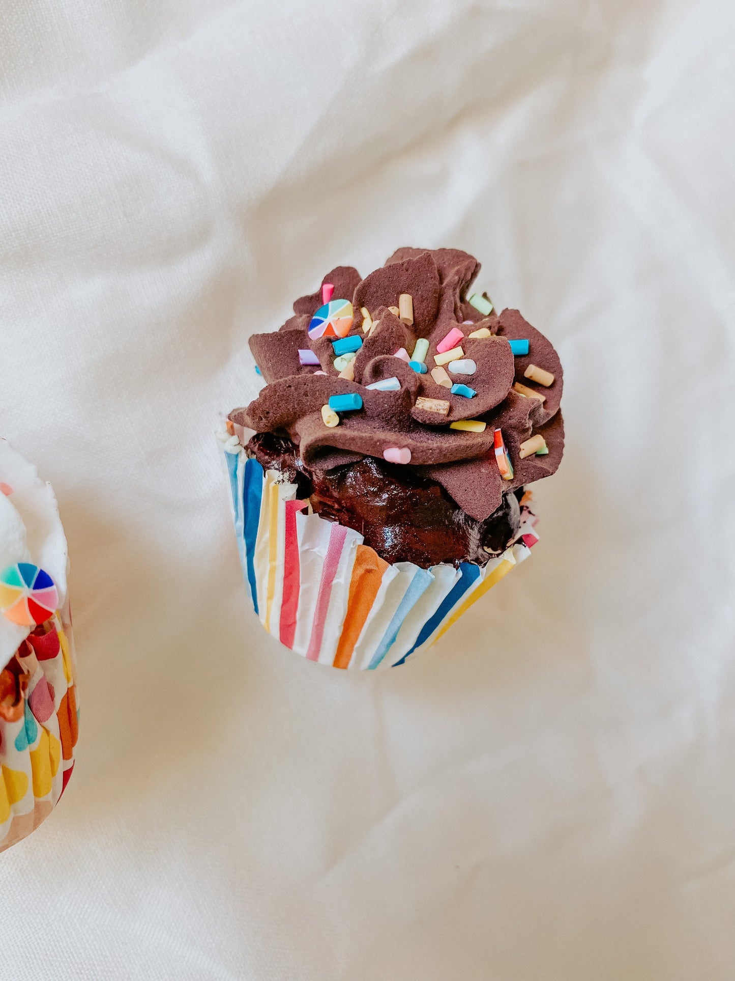 Fake Mini Cupcake Magnets - Vanilla and Chocolate