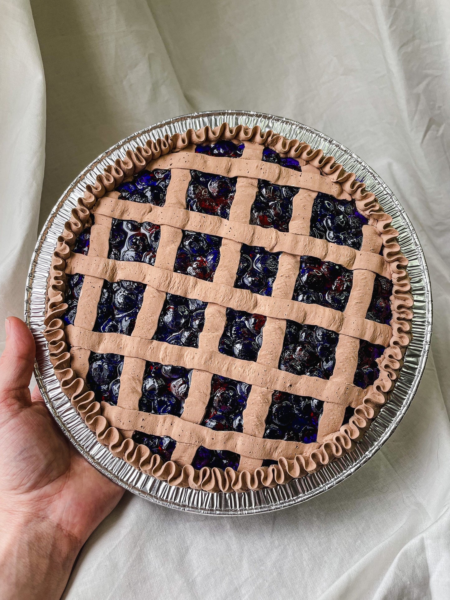 Customizable 8inch Fake Pies - Cherry, Blueberry, Strawberry, Blackberry and Berry American Flag