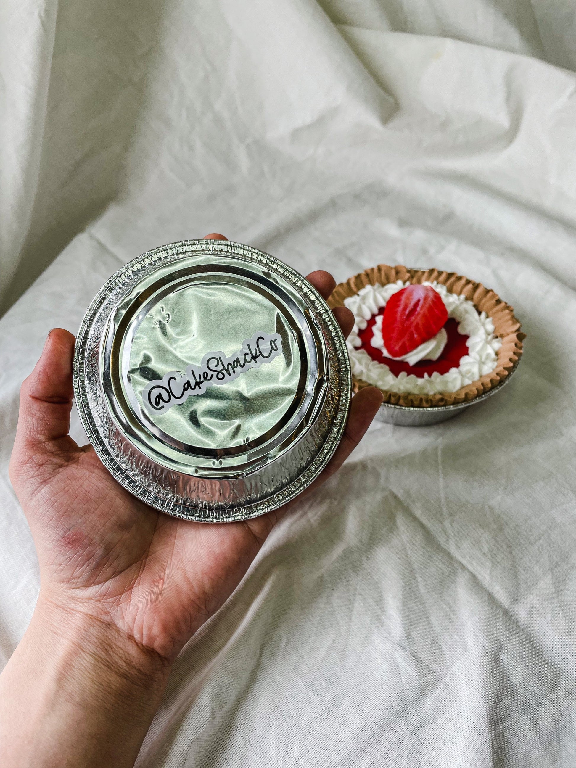 Customizable Fake Mini Pies: Cherry, Blueberry, Lemon, Strawberry, and More