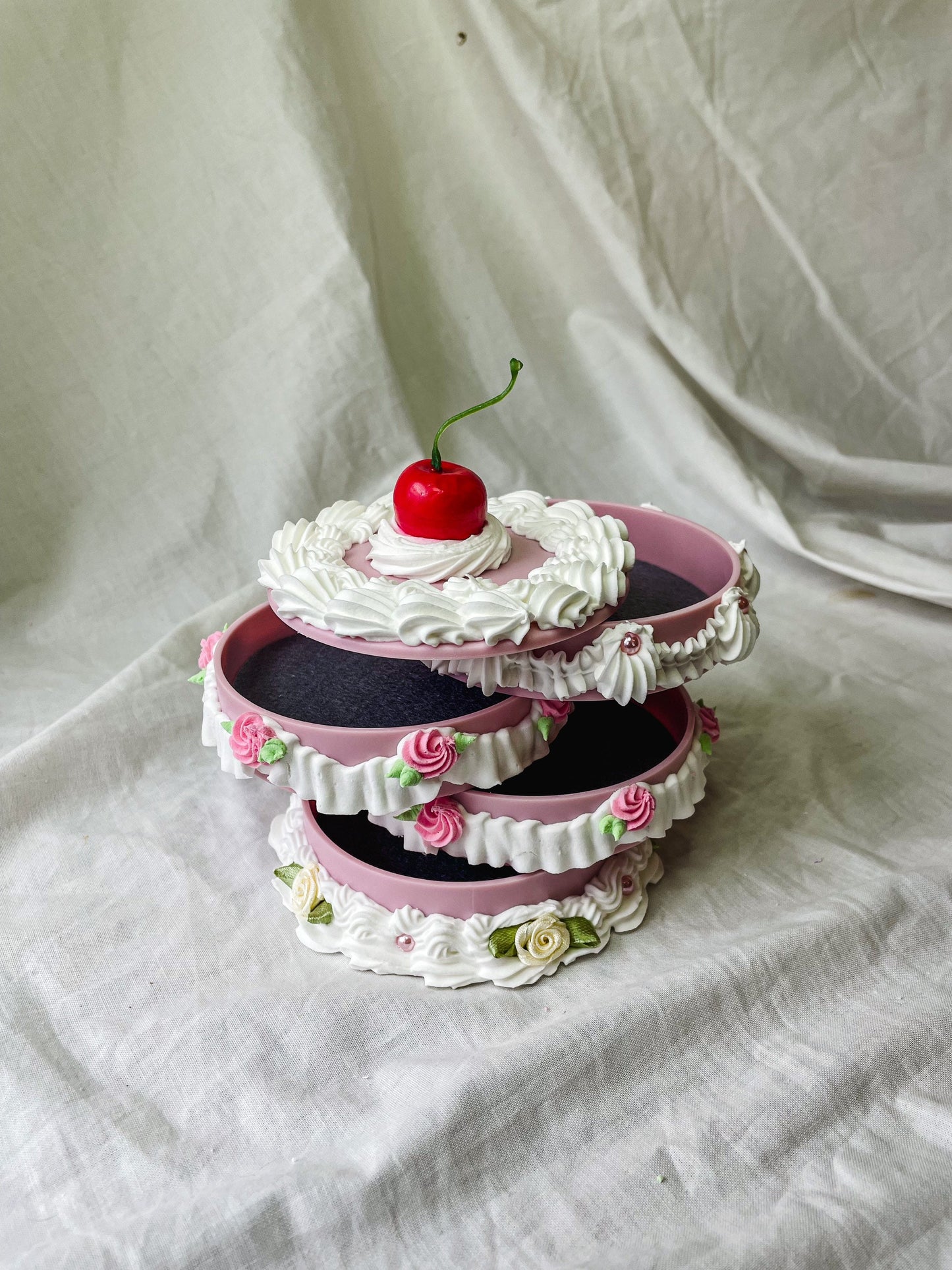 4 Layer Fake Cake Jewelry Box