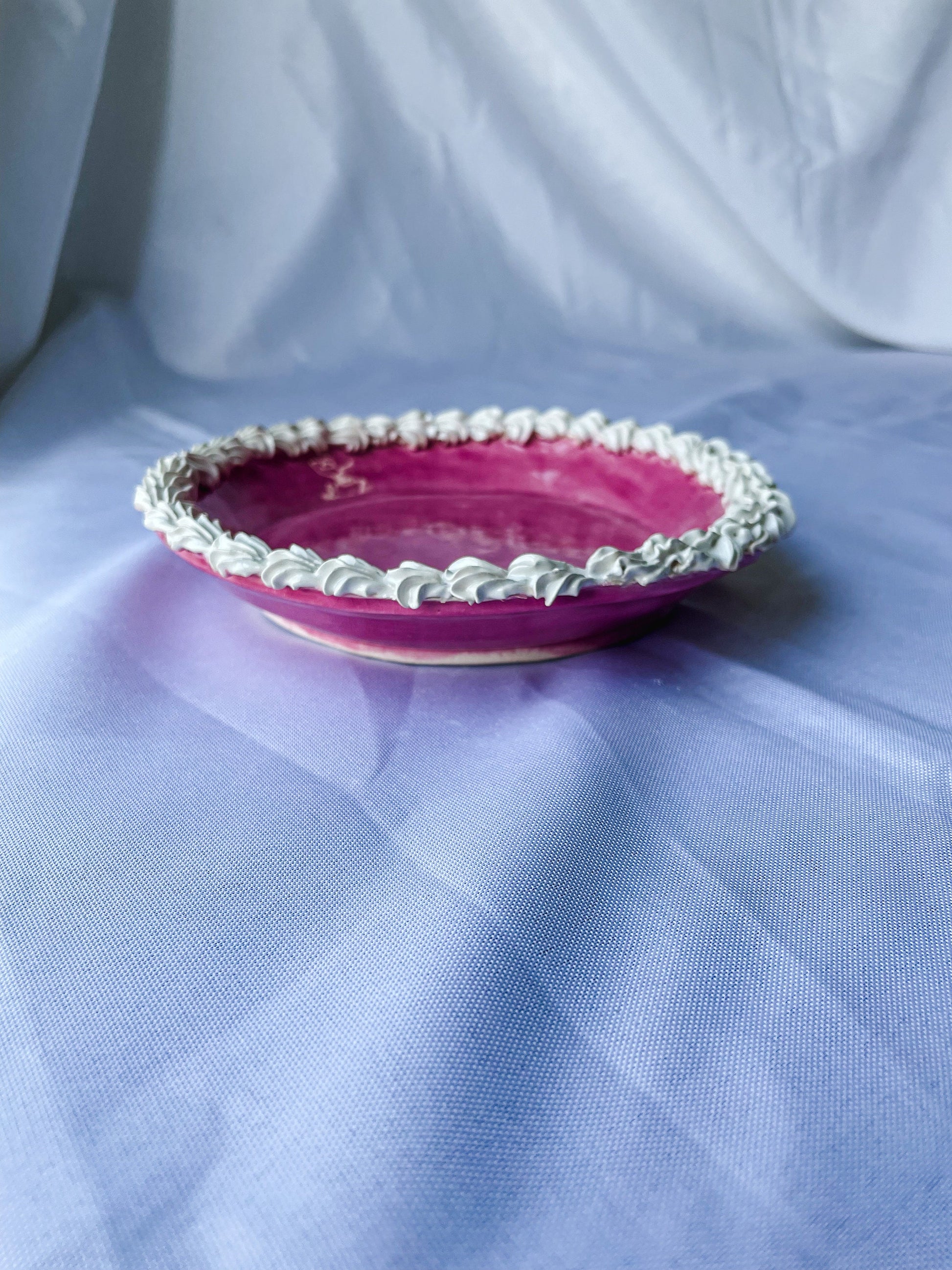 Mini Round Ceramic Cake Tray