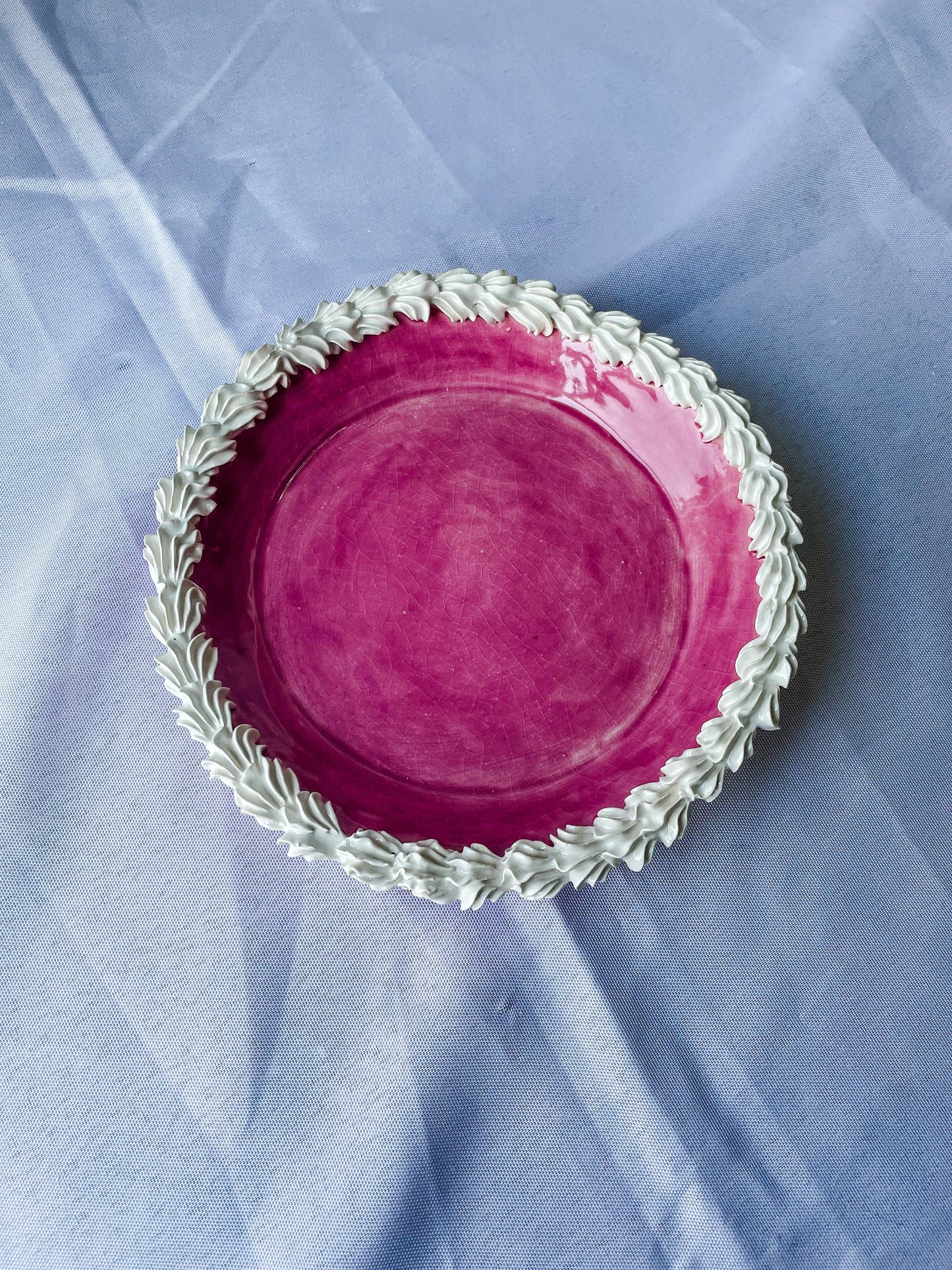 Mini Round Ceramic Cake Tray