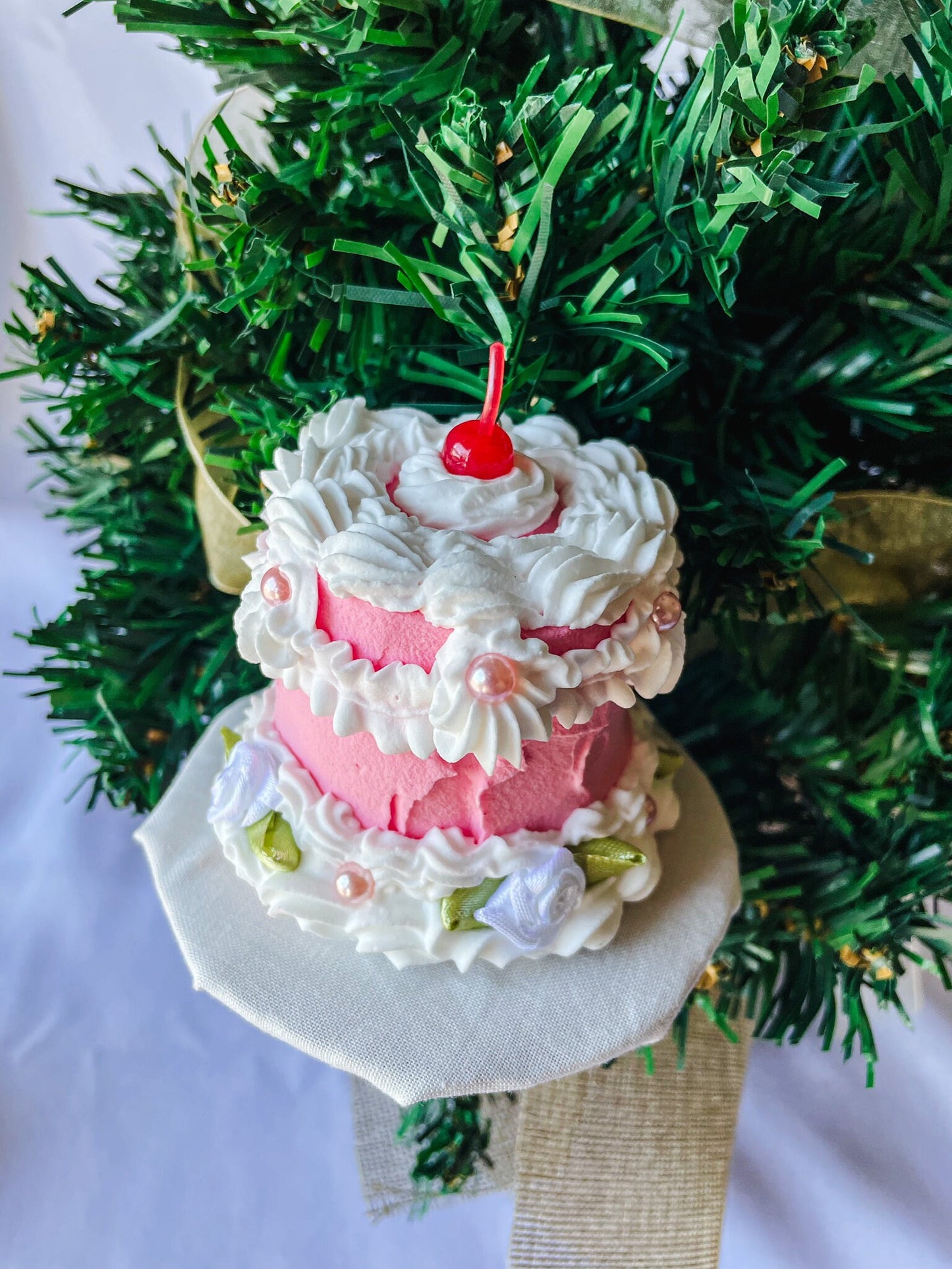 Mini Fake Cake Ornaments