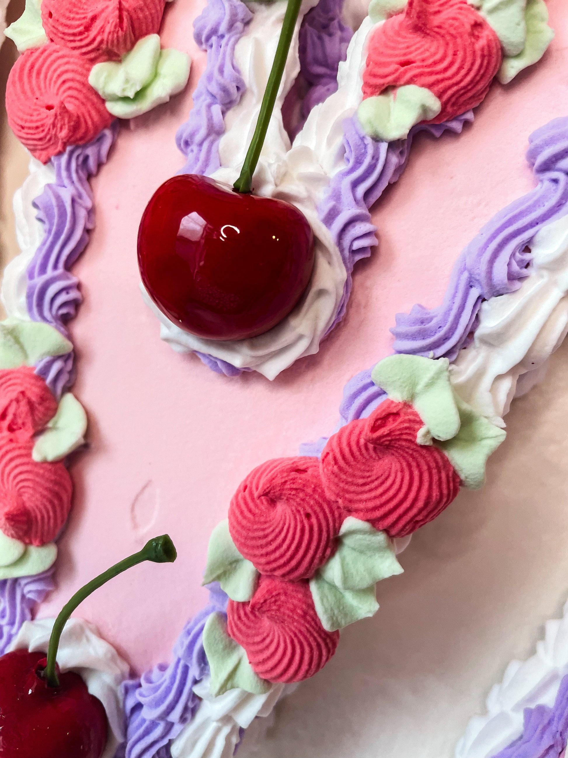 Customizable Fake Cake Letter Decorations