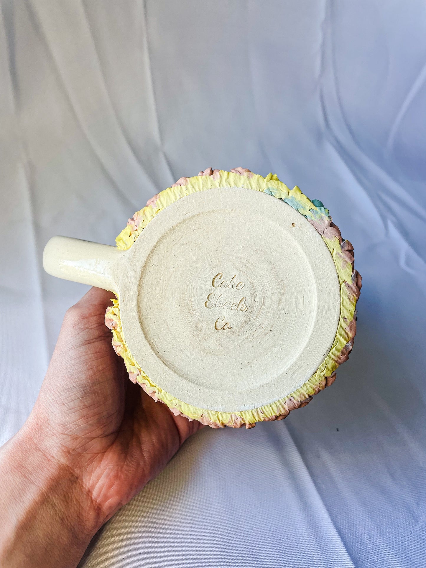 Rainbow Vintage Cake Mug