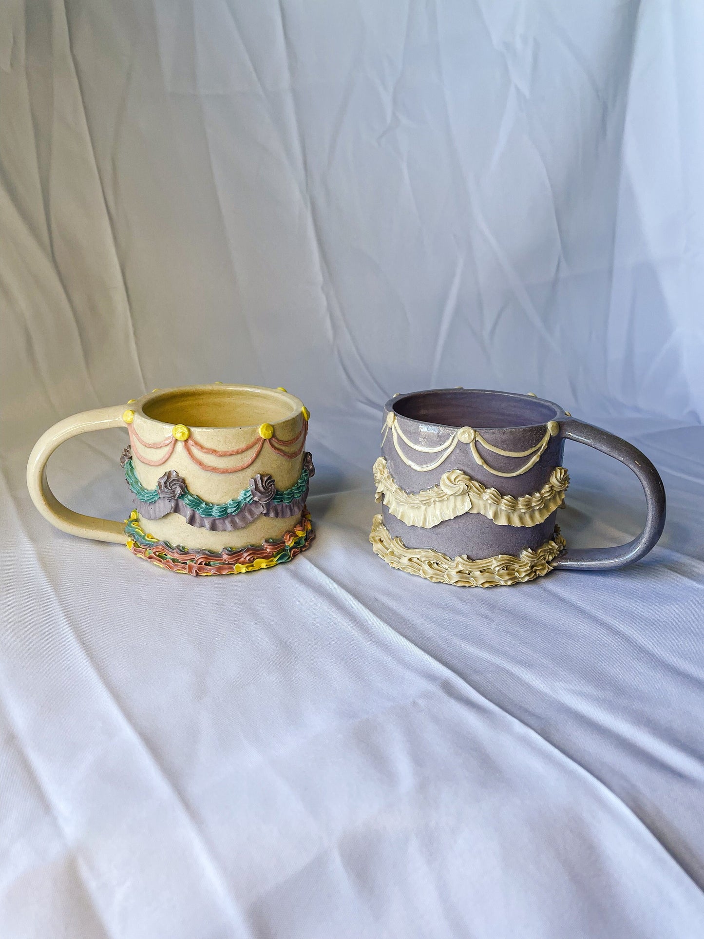 Rainbow Vintage Cake Mug