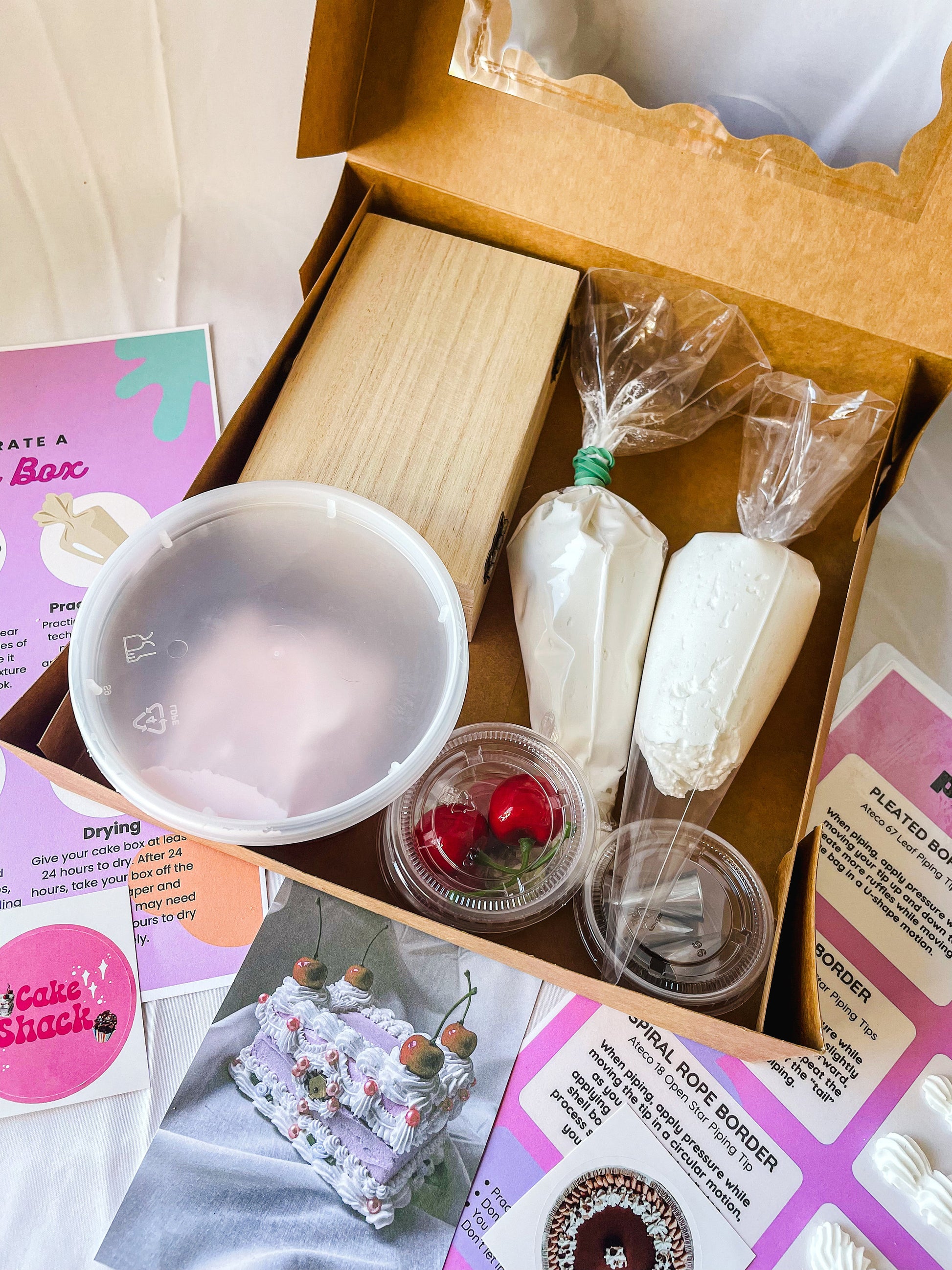 Customizable DIY Fake Cake Box Decorating Kit