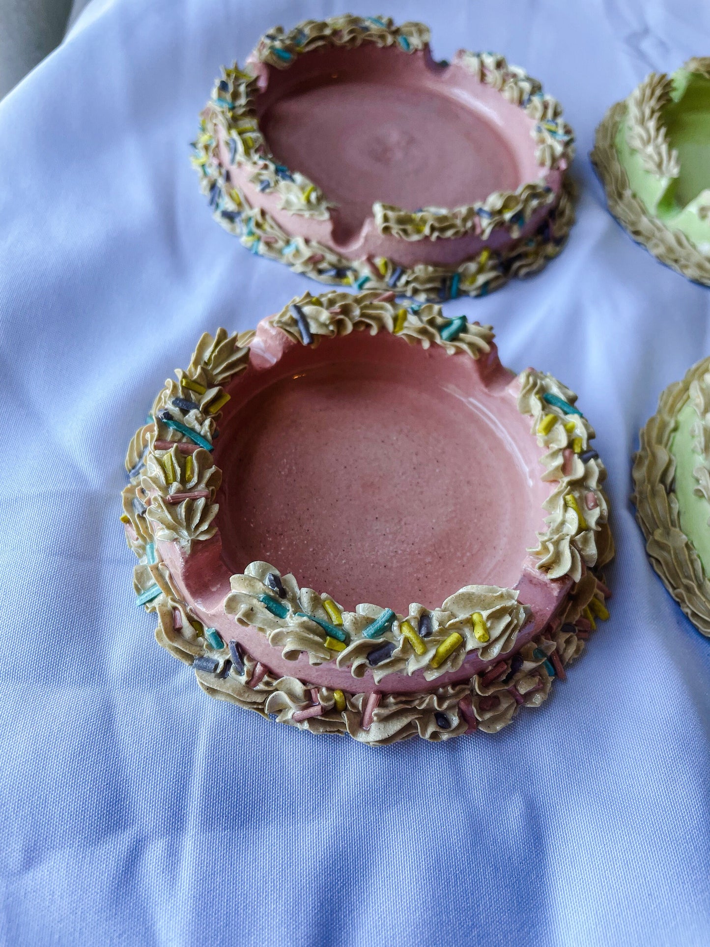 Ceramic Cake Ashtrays