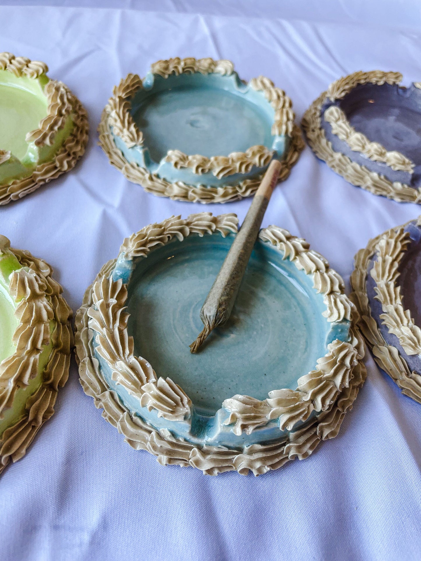 Ceramic Cake Ashtrays