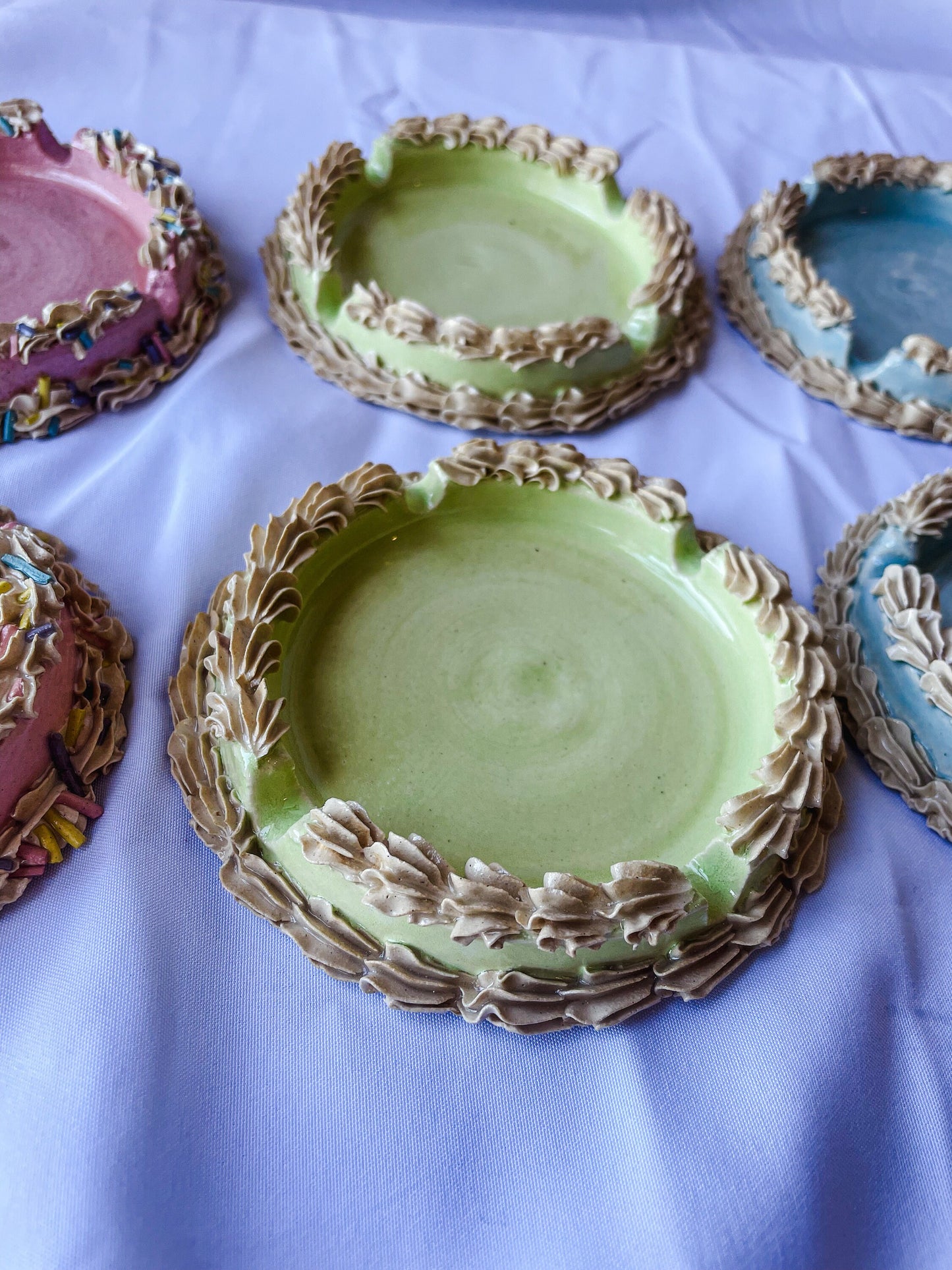 Ceramic Cake Ashtrays