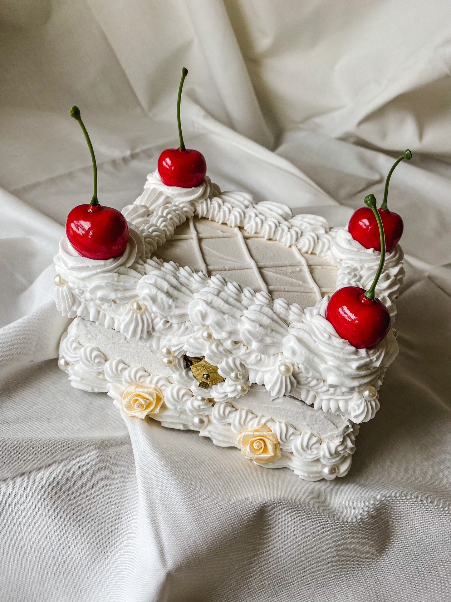 Vintage Cherry Fake Cake Boxes