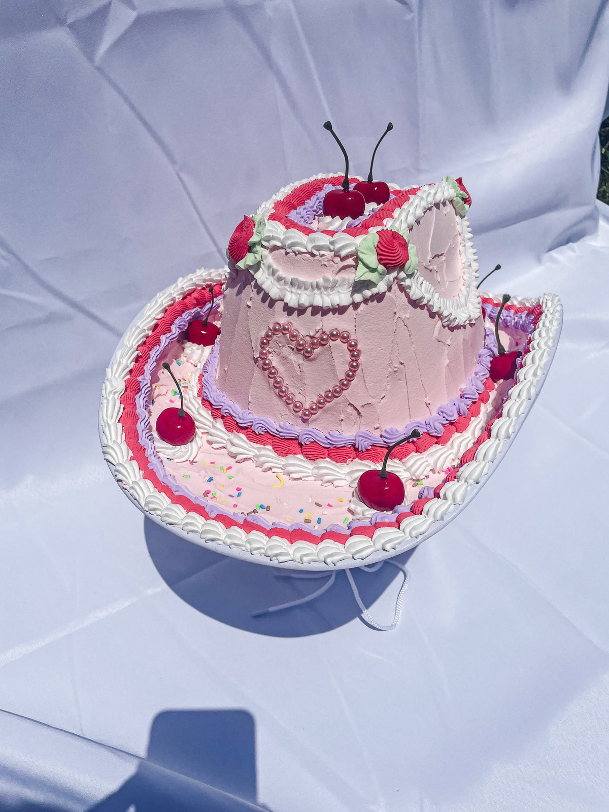 Customizable Faux Cake Cowboy Hat - Adult and Children Sizes