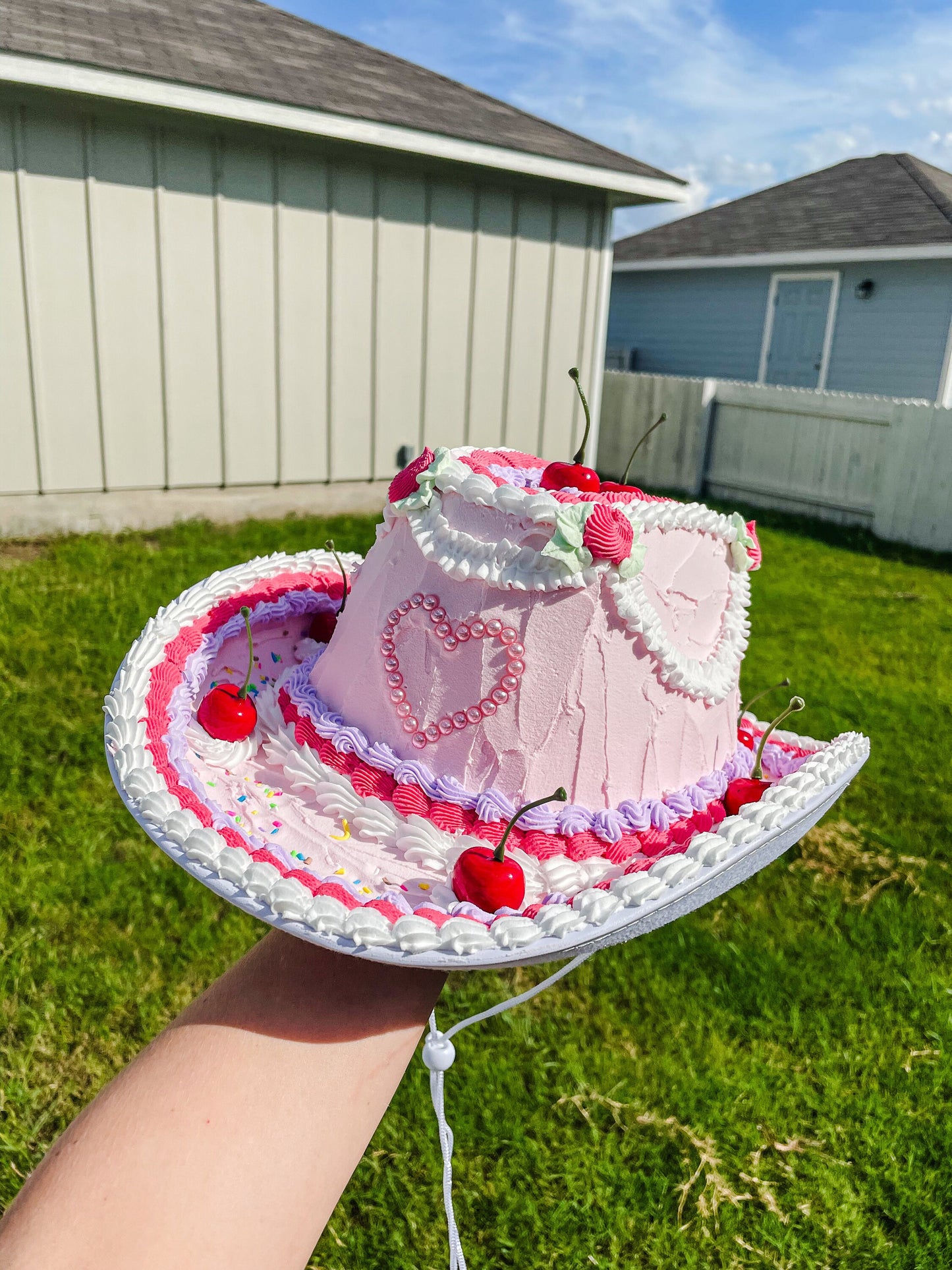 Customizable Faux Cake Cowboy Hat