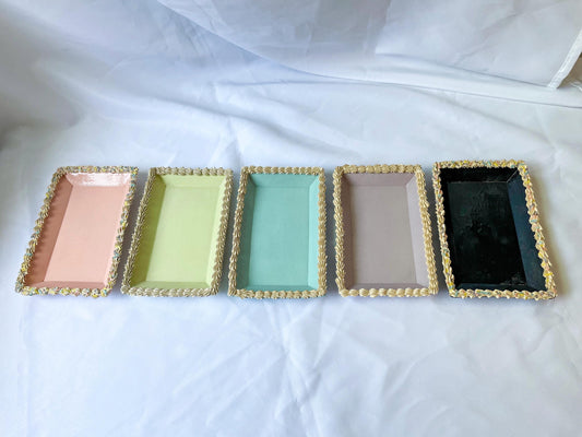 Rectanglular Ceramic “Cake” Trays