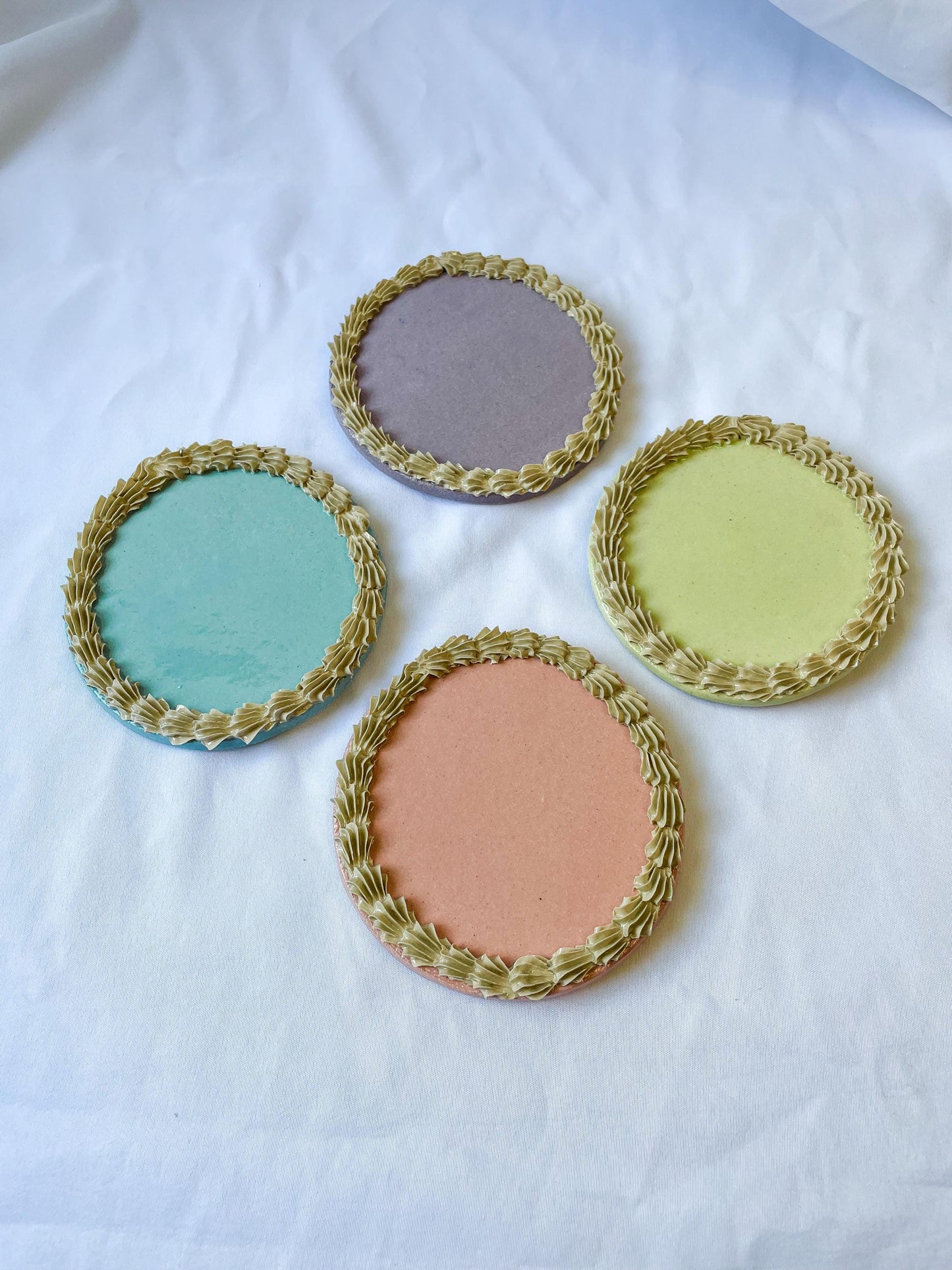 Ceramic “Cake” Coasters