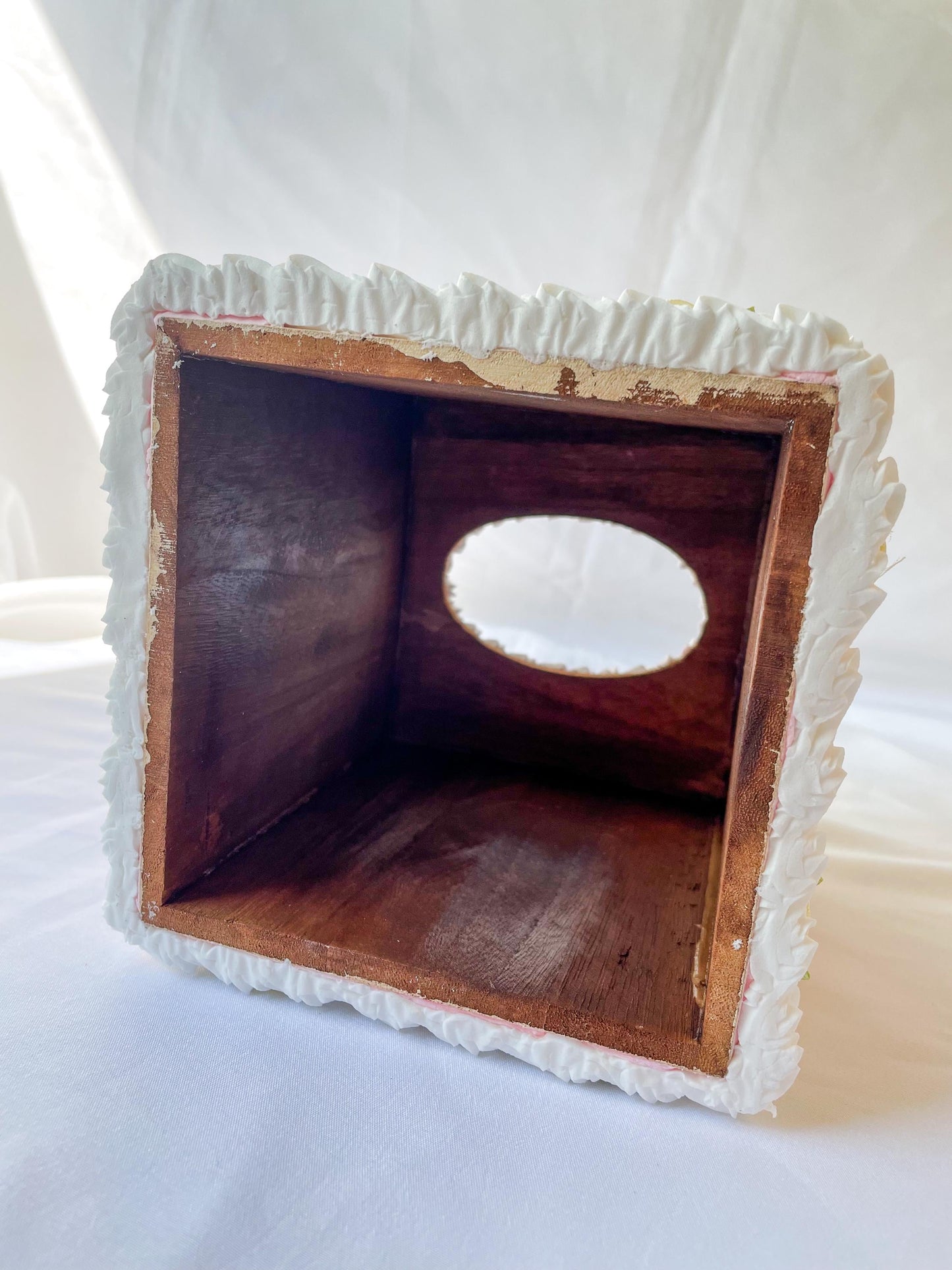 Vintage Pink Fake Cake Tissue Box Holders