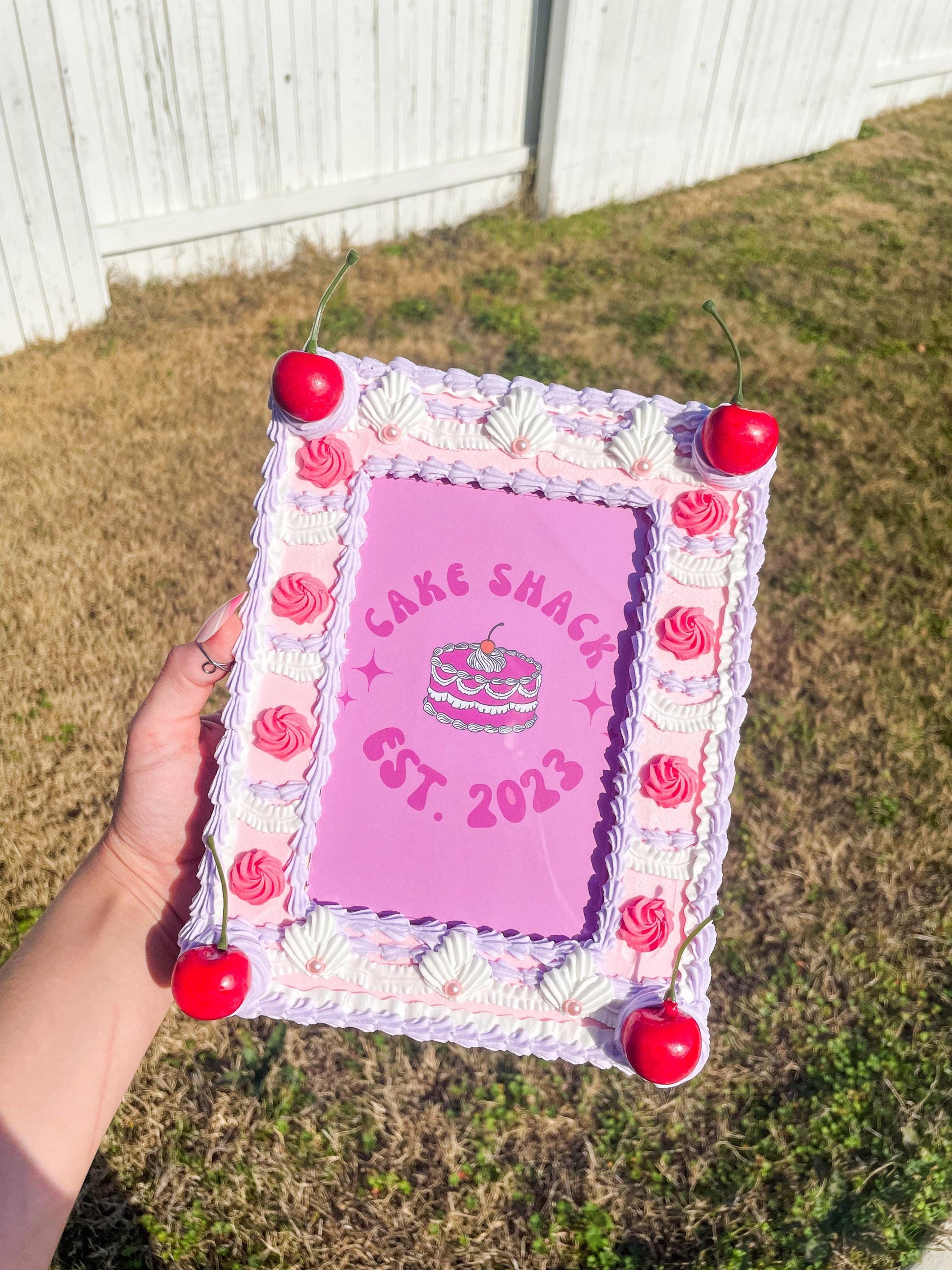 Vintage Cake Picture Frame