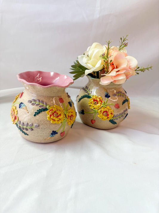 Ceramic Texas Wildflower Inspired Vases