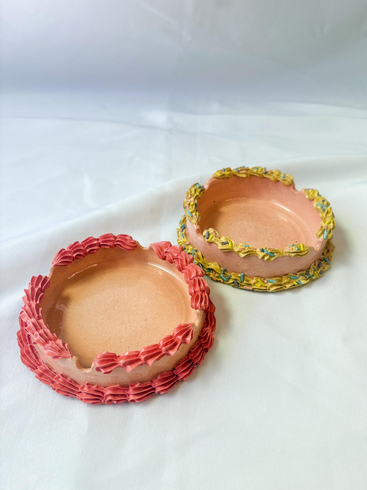 Ceramic Cake Ashtrays