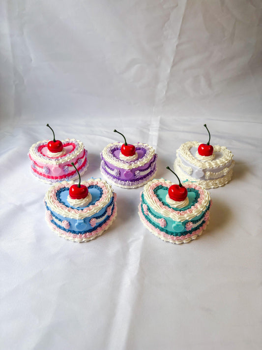 Mini Heart Fake Cake Box