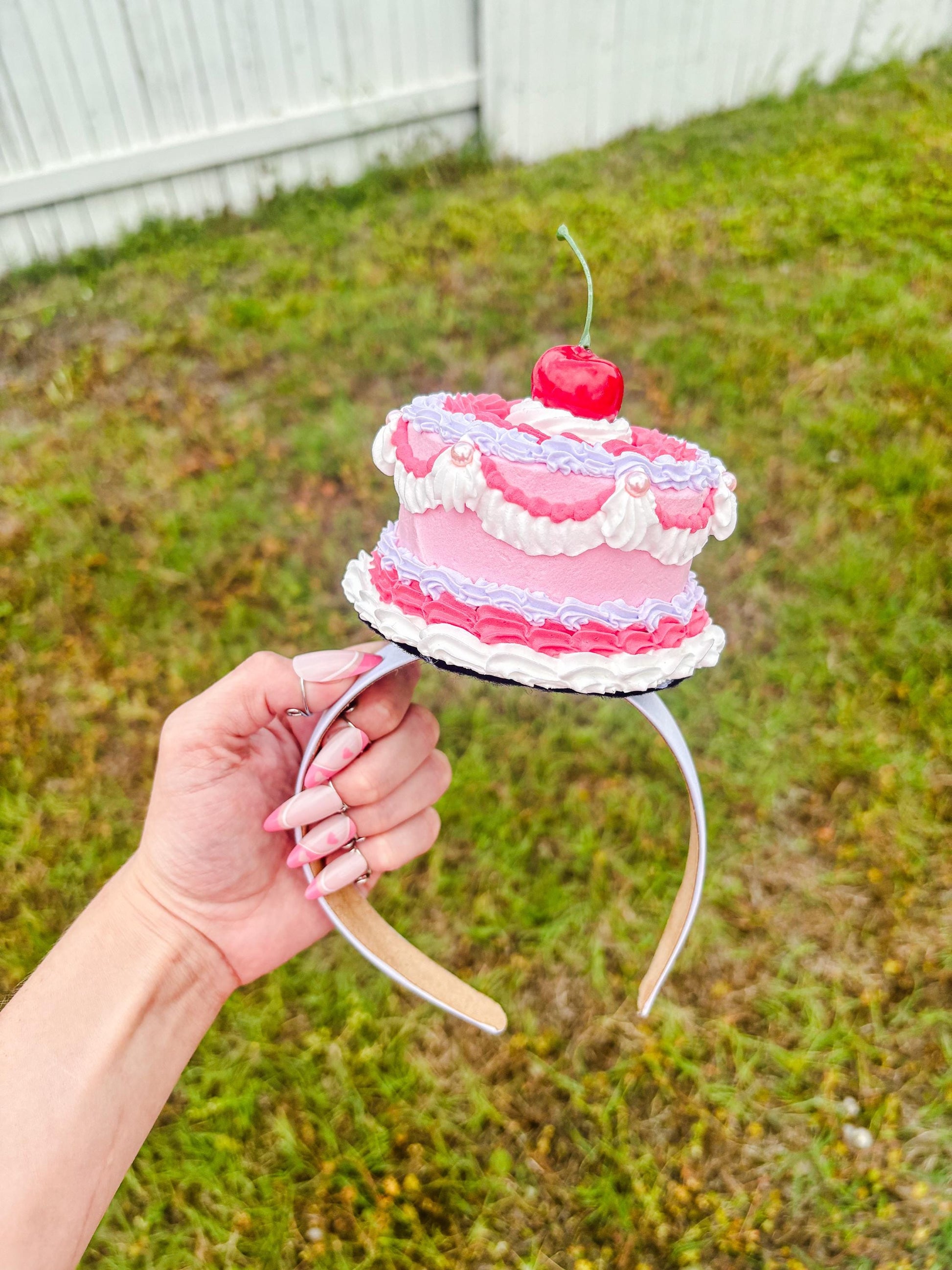 Vintage Fake Cake Headbands