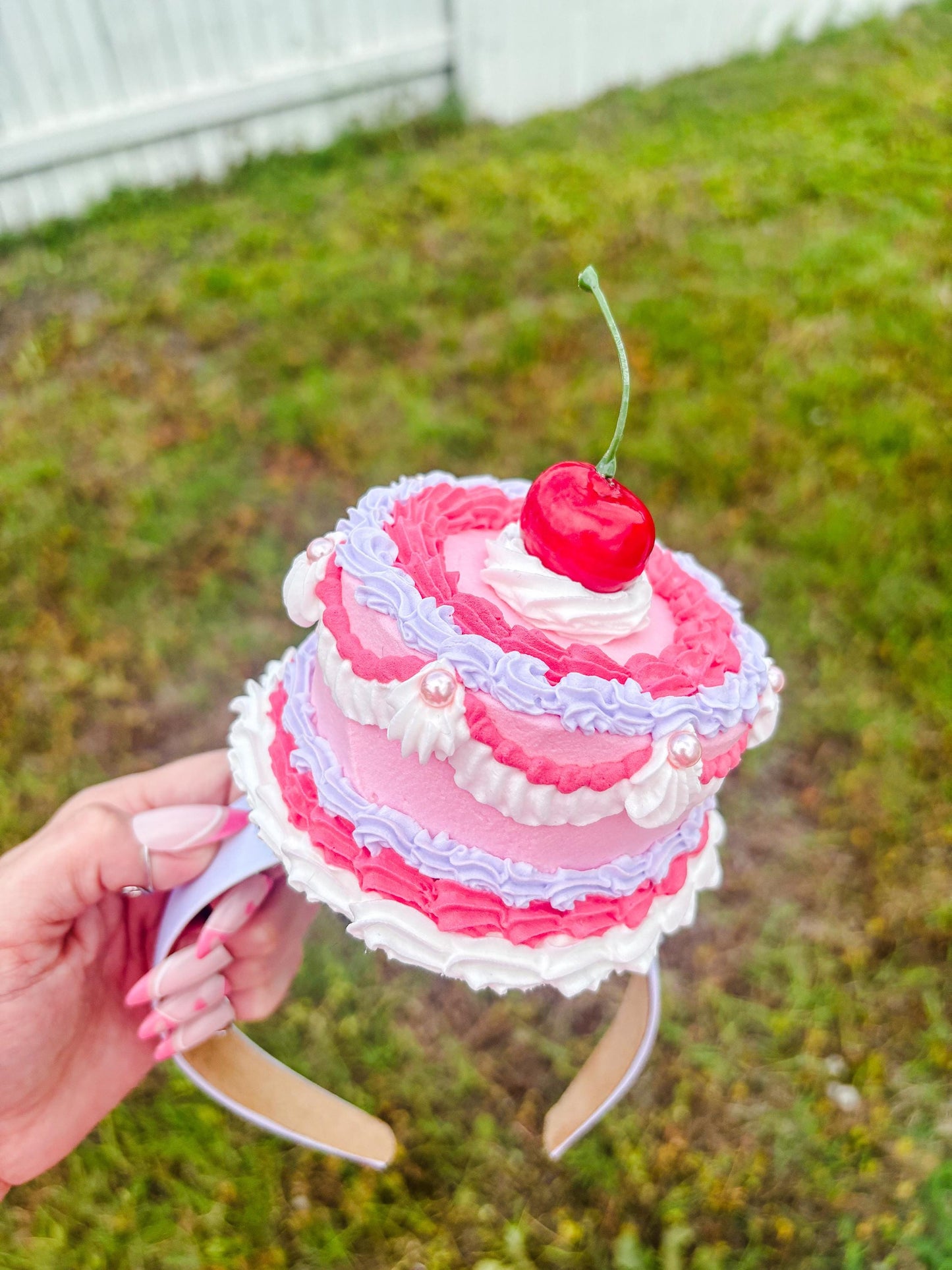 Vintage Fake Cake Headbands