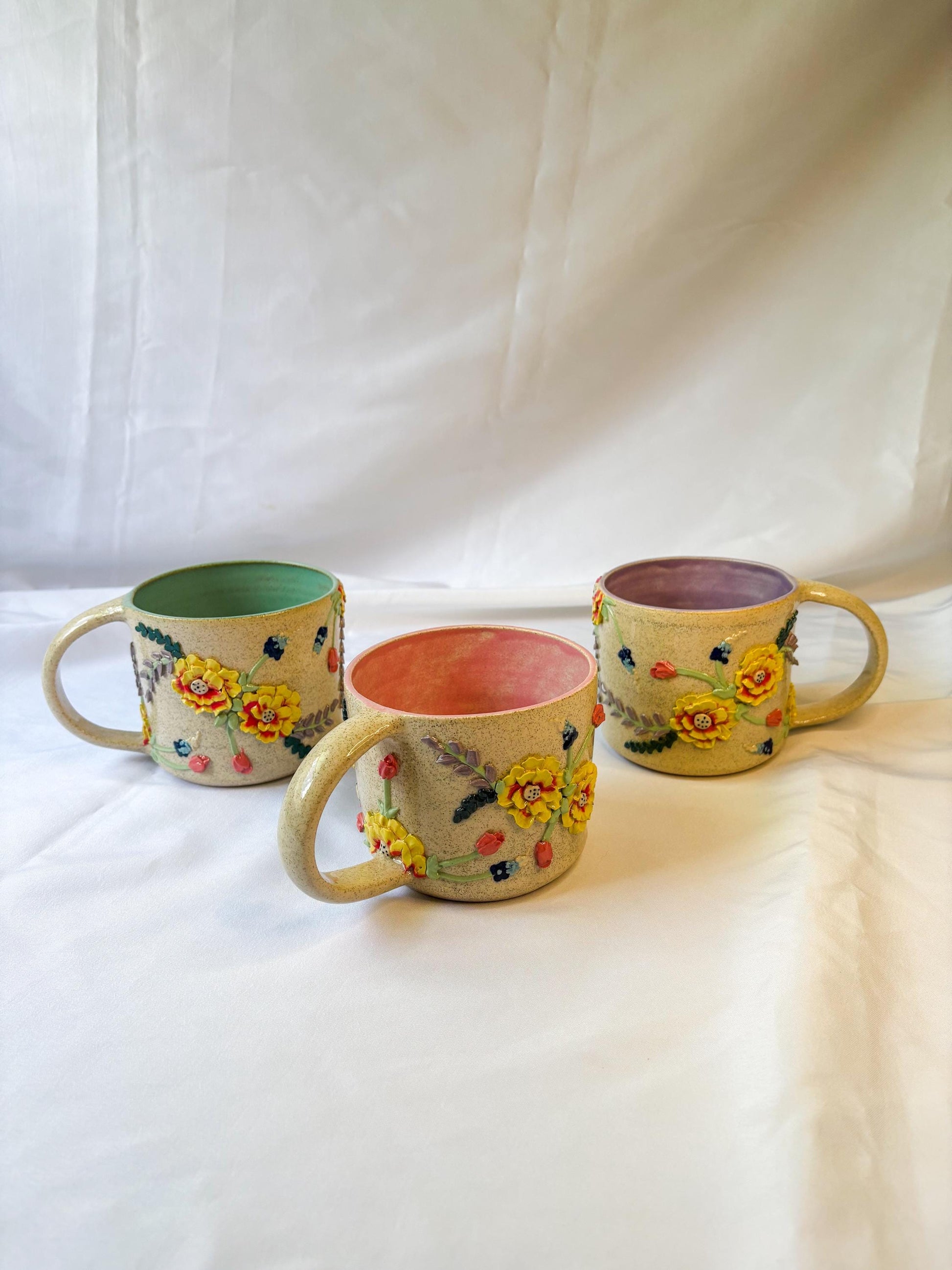 Ceramic Wildflower Mugs