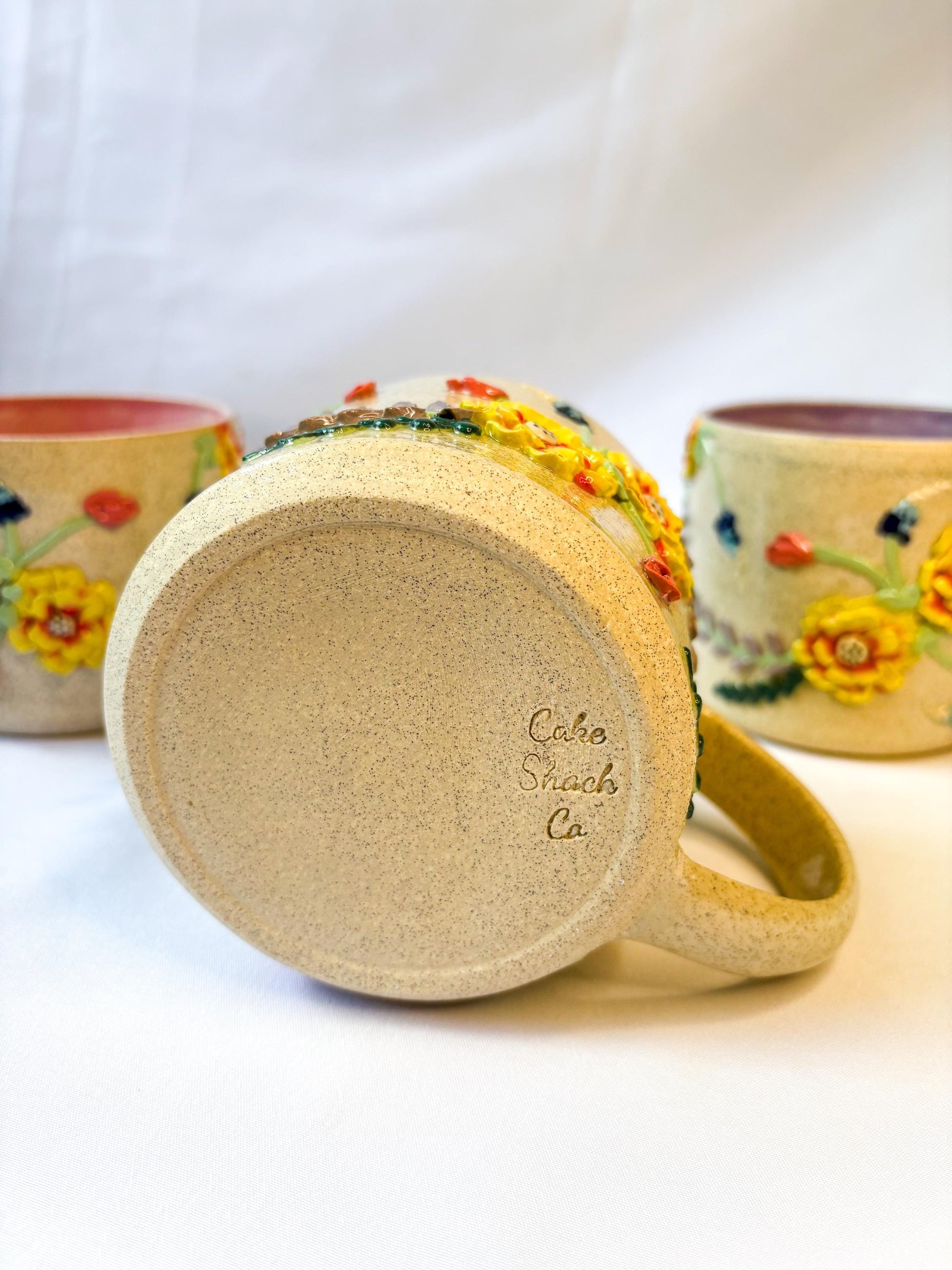 Ceramic Wildflower Mugs