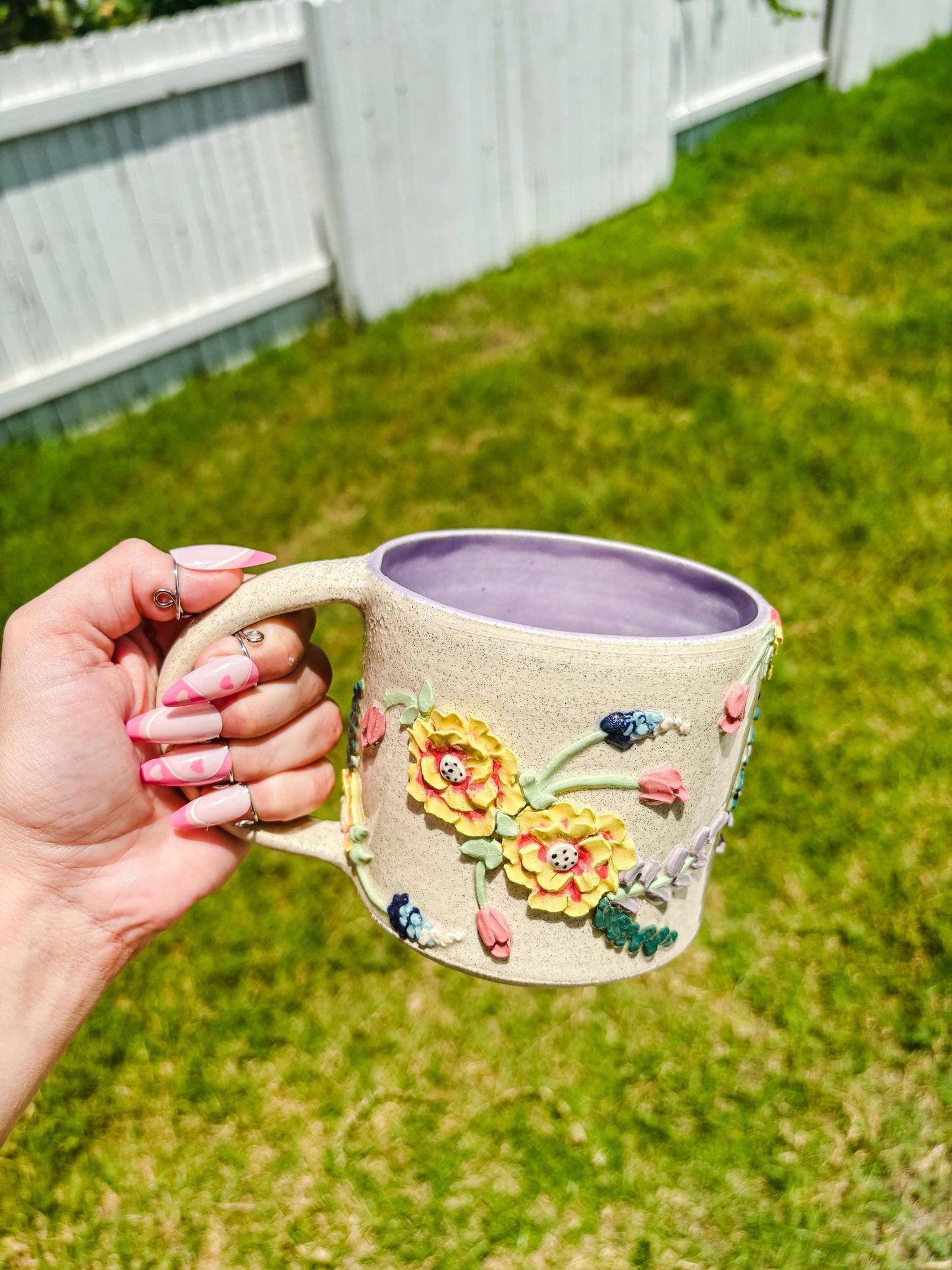 Ceramic Wildflower Mugs