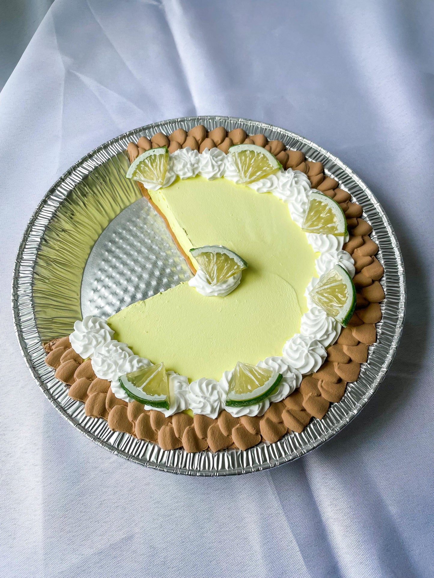 Customizable Fake 8inch Fruit Pies - Lemon, Key Lime, Banana and Tangerine