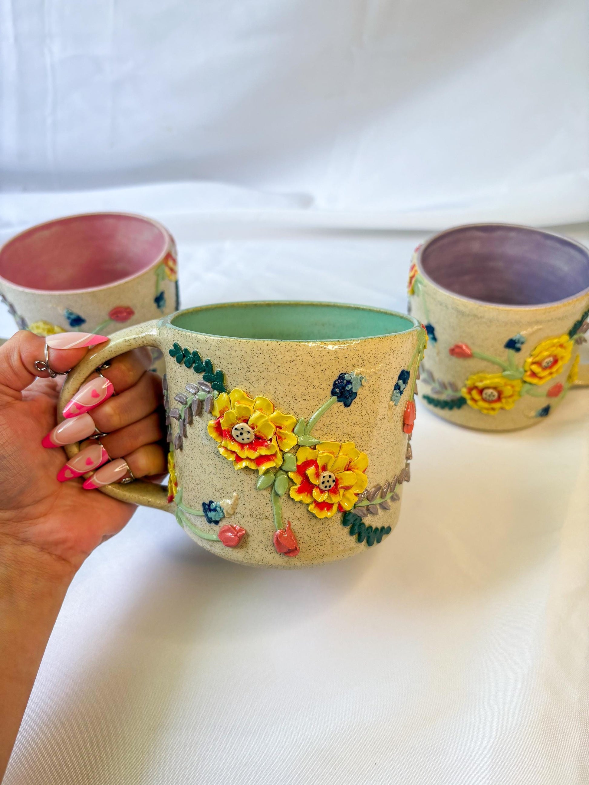 Ceramic Wildflower Mugs