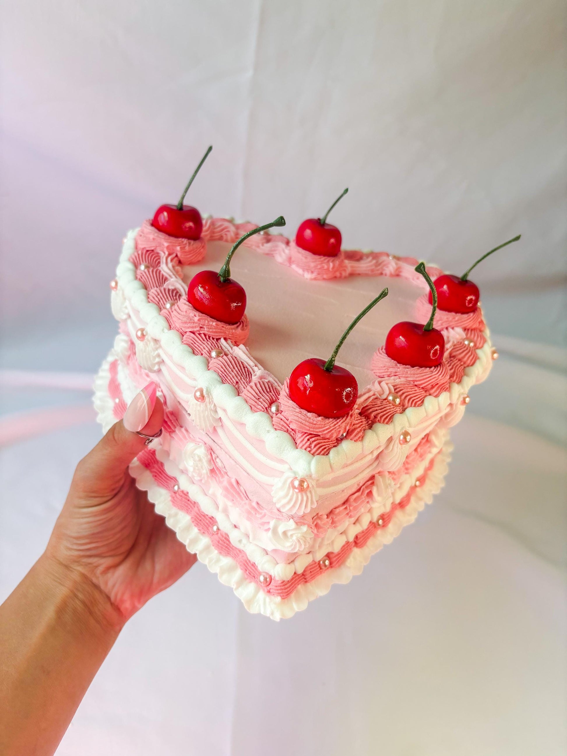 Fake Cake Heart Box