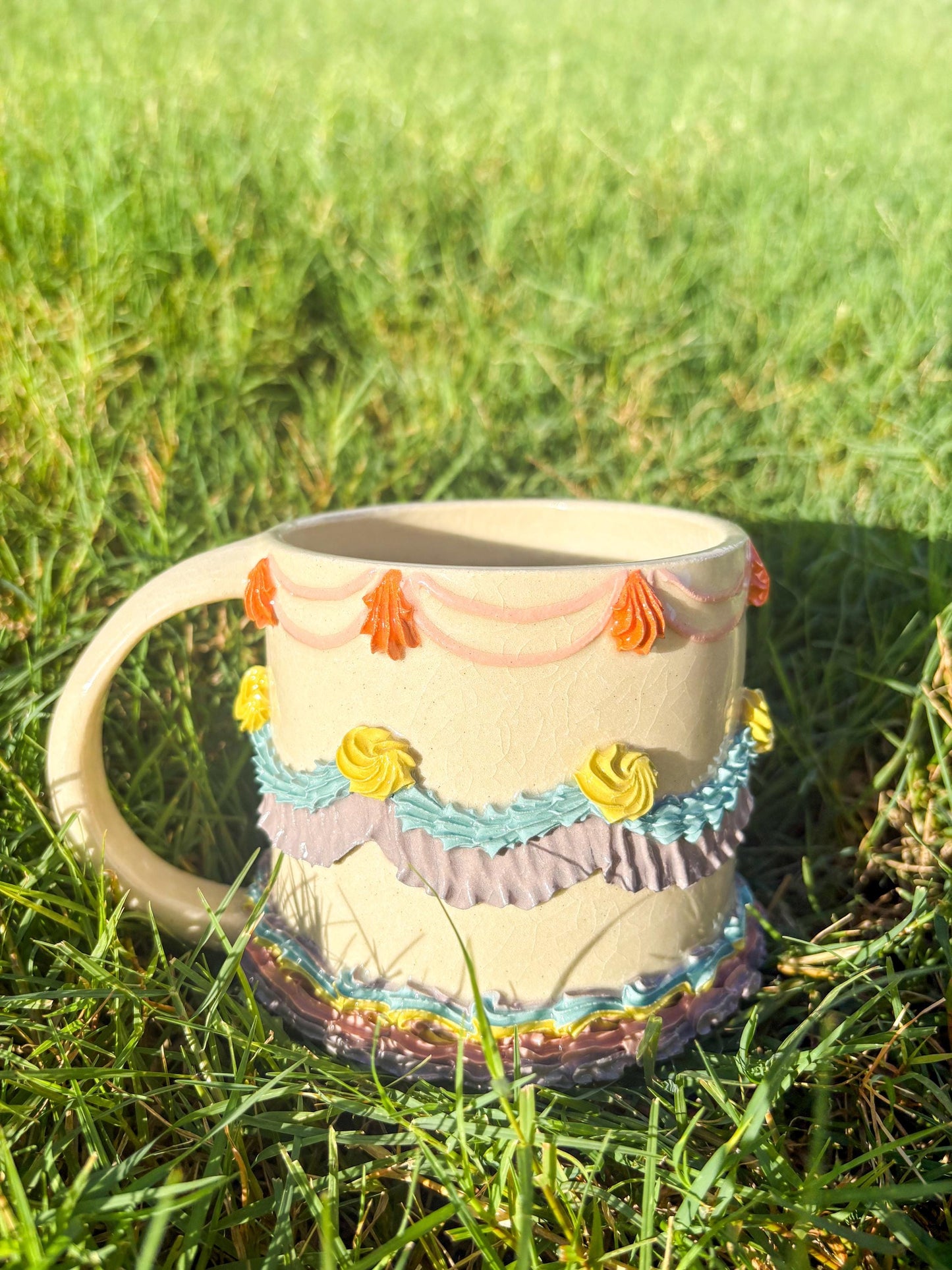 Customizable Ceramic Cake Mug