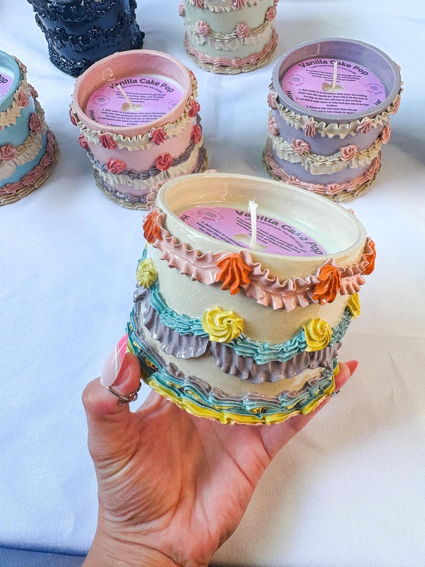 Ceramic Cake Candles