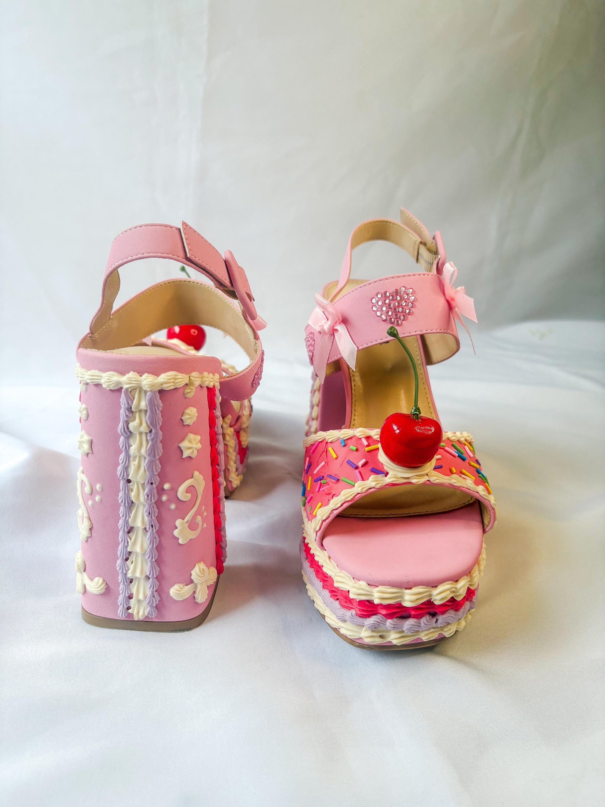 Fake Cake Platform Heels
