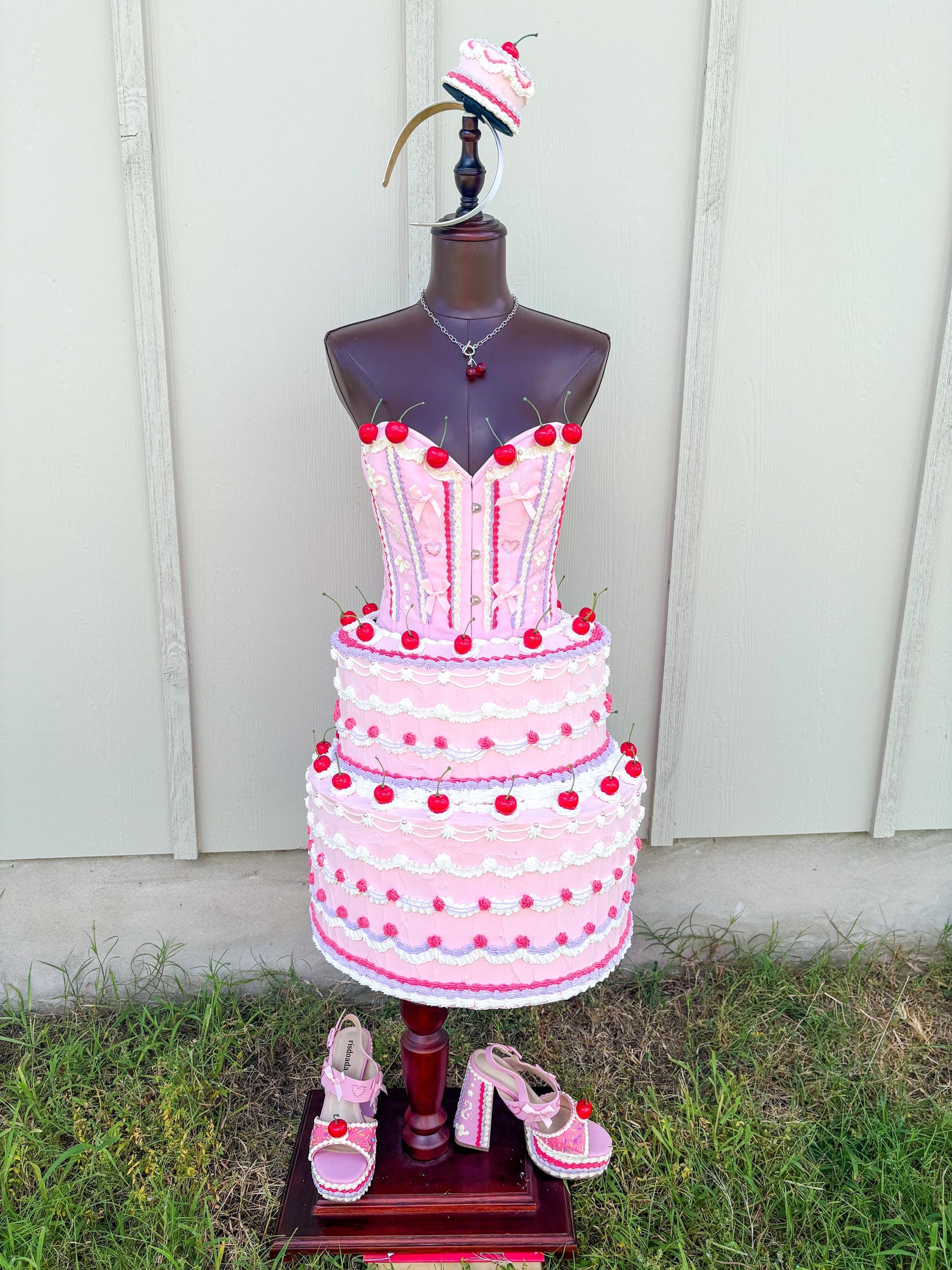 Fake Cake Tiered Skirt and Corset