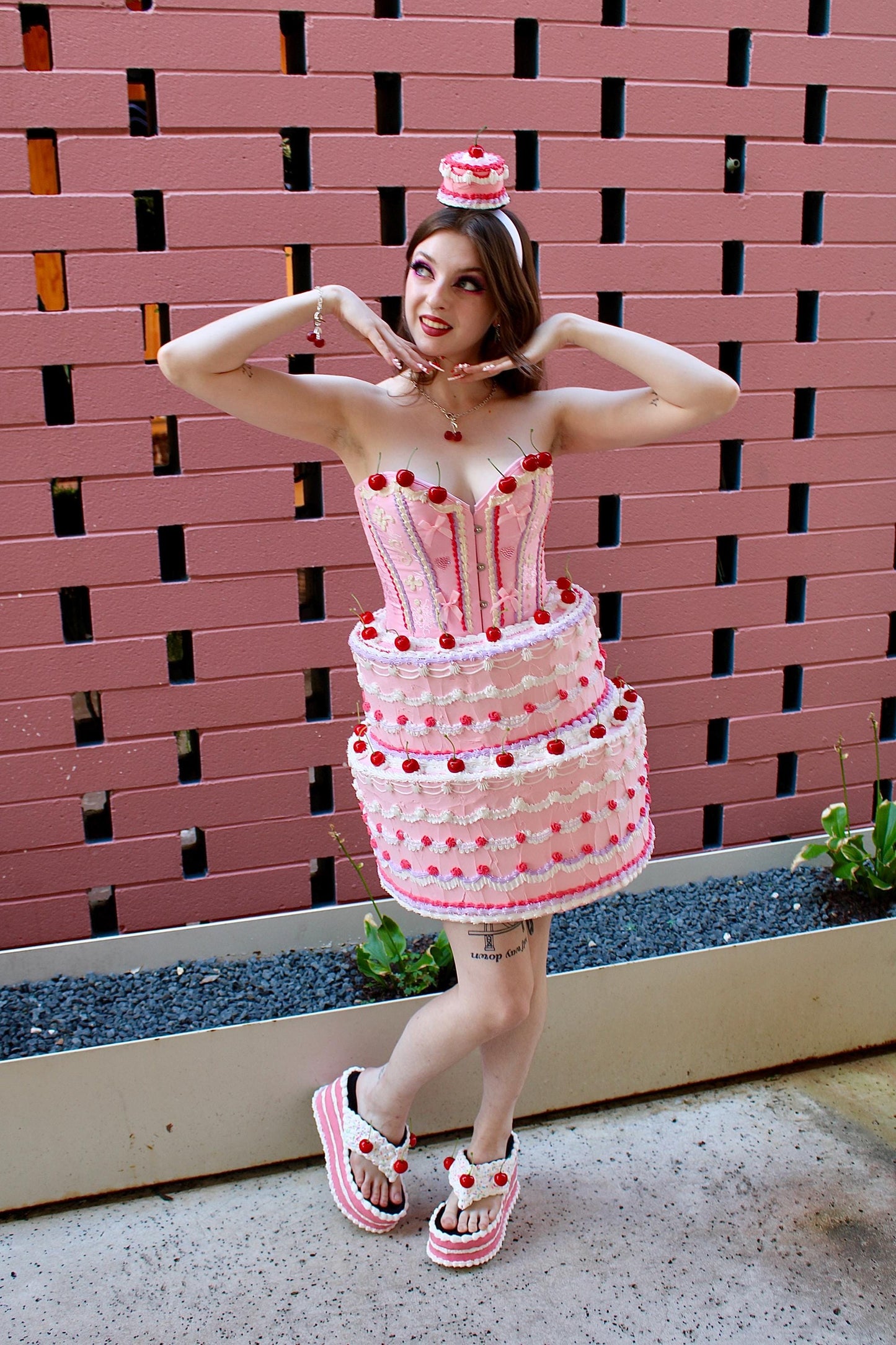 Fake Cake Tiered Skirt and Corset