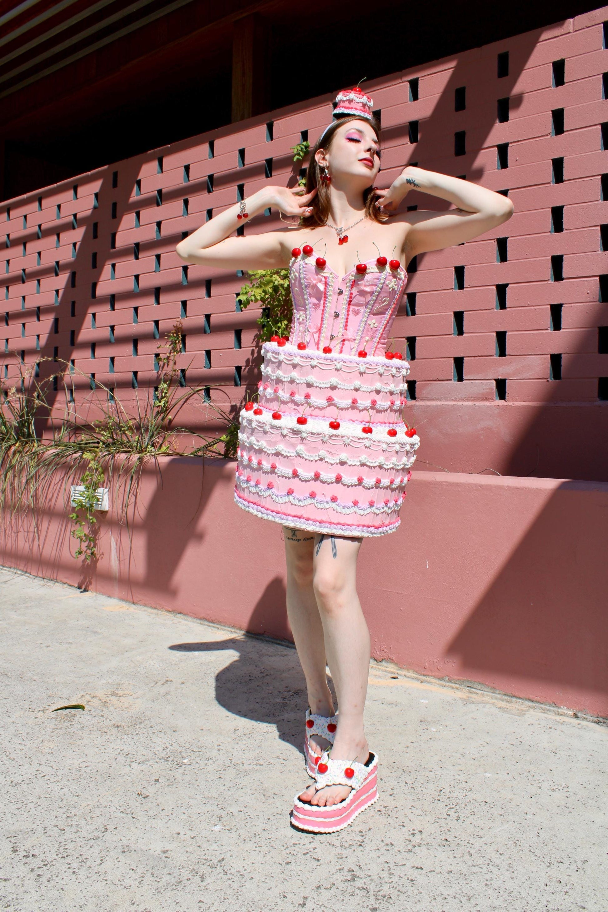 Fake Cake Tiered Skirt and Corset