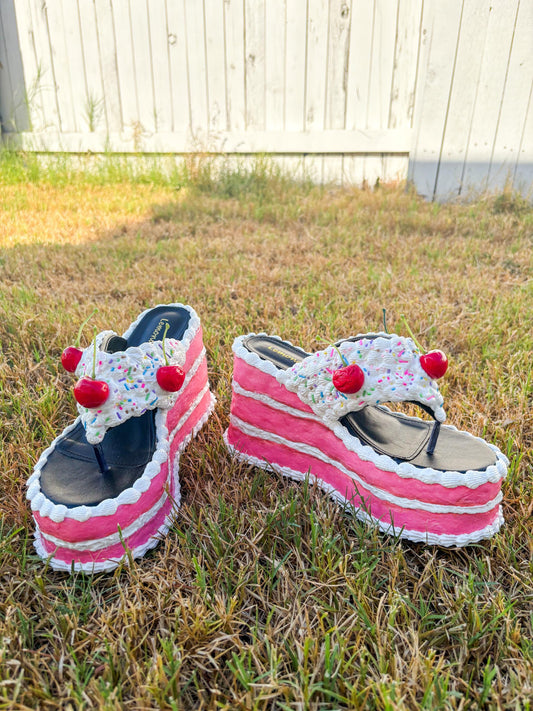 Fake Pink Cake Wedges