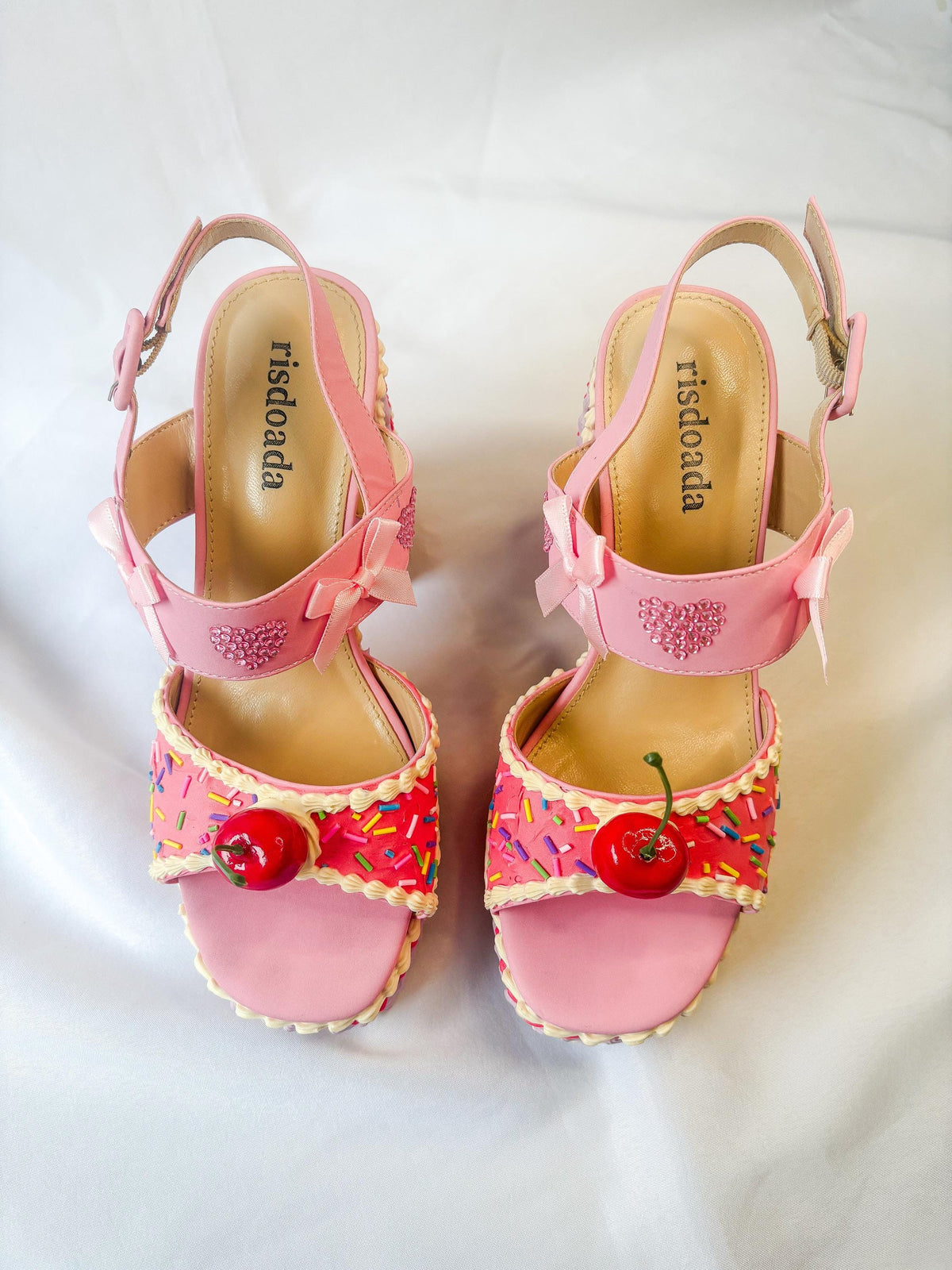 Fake Cake Platform Heels