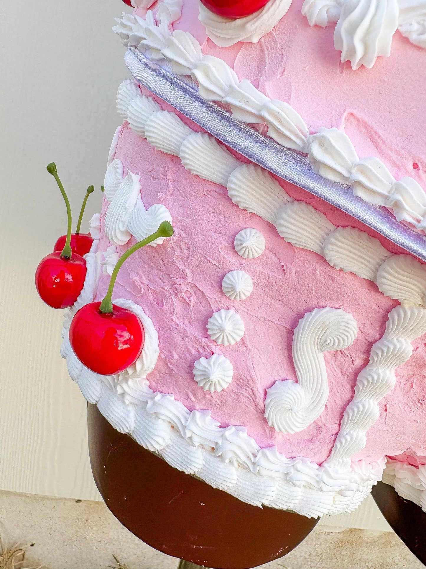 Pink and White Cake Corset with Shorts