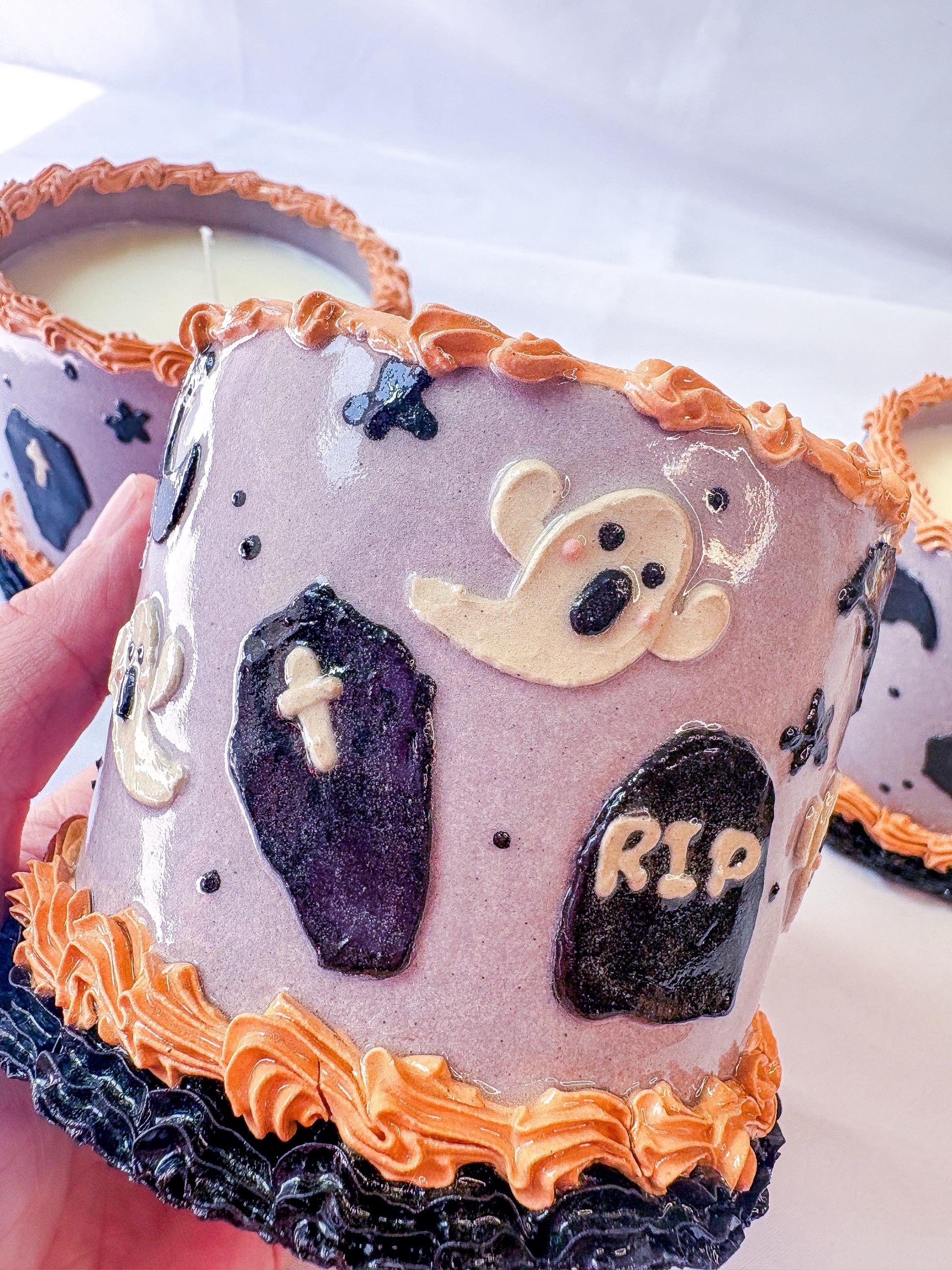 Halloween Ceramic Cake Candles
